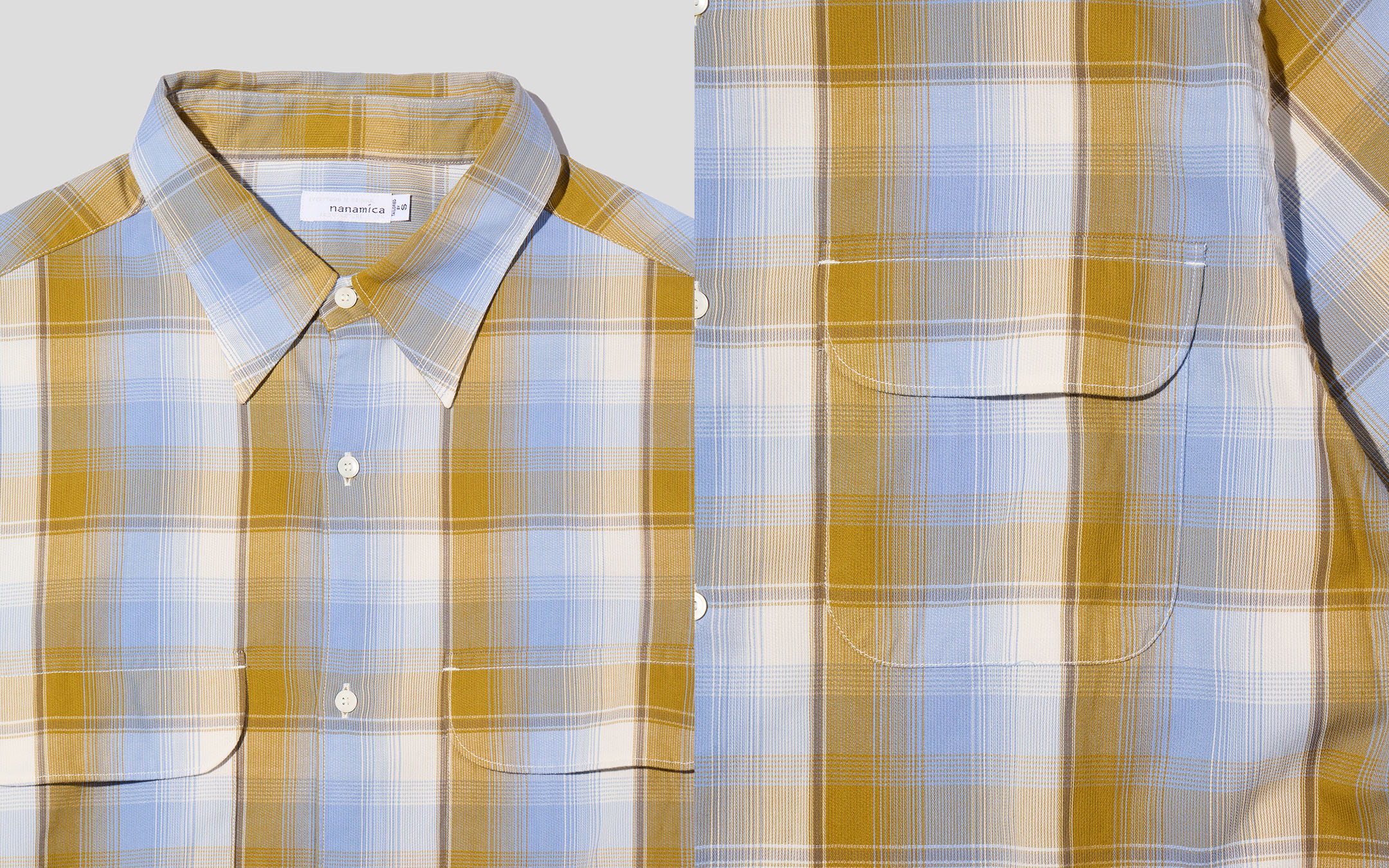 ナナミカ 長袖 シャツ Regular Collar Pique Shirt M ナナミカ 長袖シャツ Regular Collar Pique Shirt L