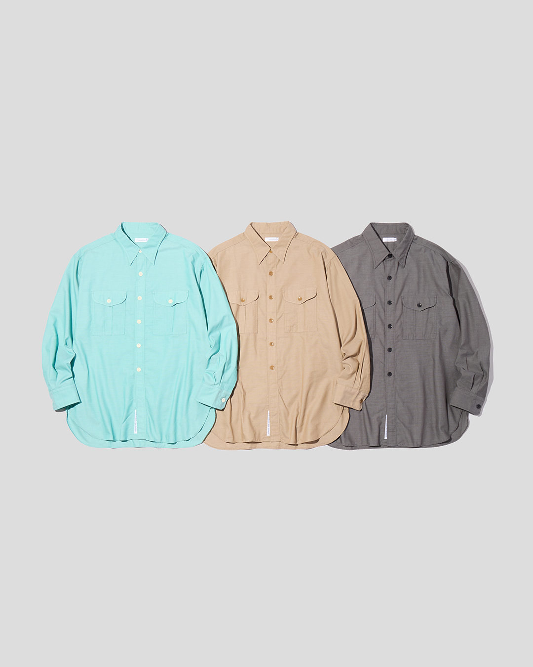 ナナミカ シャツ Regular Collar Pique Shirt L 緑 nanamica / 心を満たすライフテックウエア #16 「Pique & Panama」
