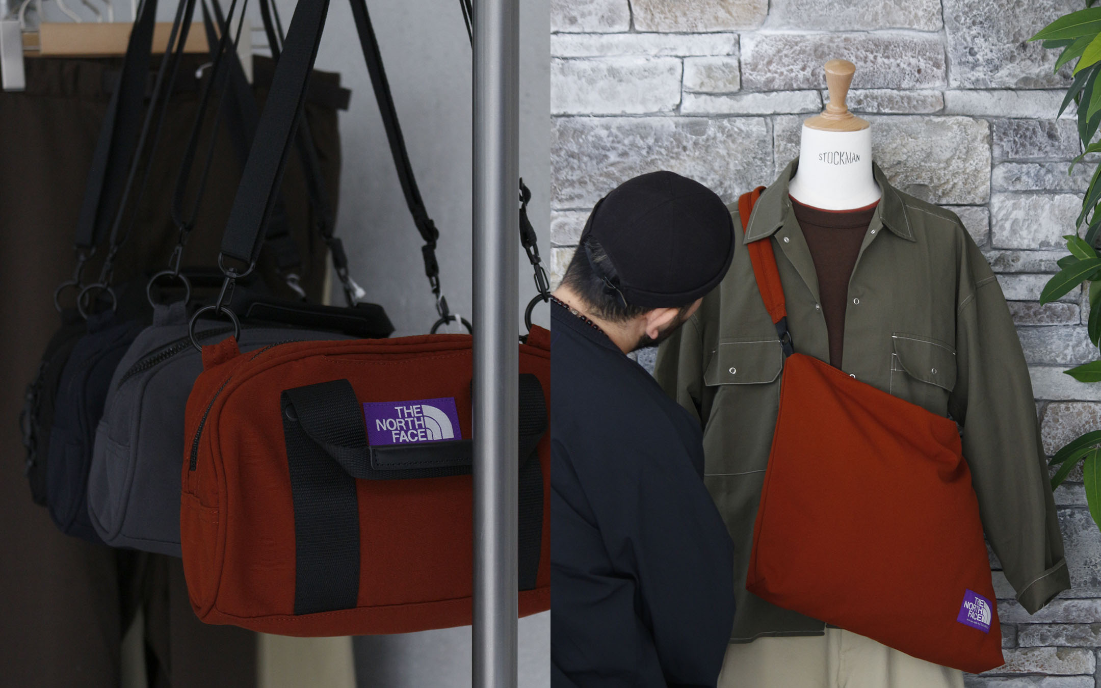 THE NORTH FACE nanamica グレー 3wayバッグ THE NORTH FACE nanamica グレー 3wayバッグ THE NORTH FACE PURPLE