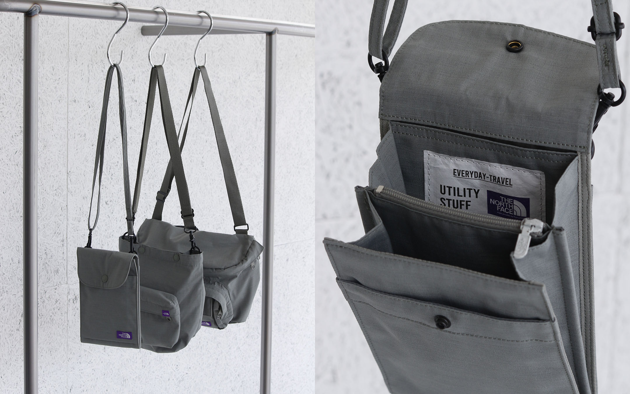 THE NORTH FACE nanamica グレー 3wayバッグ nanamica / THE NORTH FACE Purple Label 2025 Fall & Winter