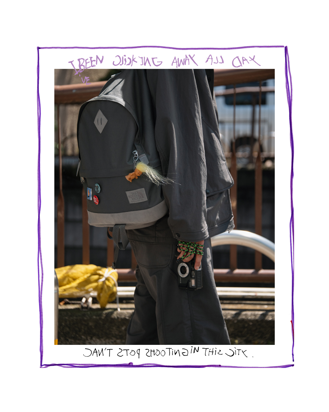 THE NORTH FACE nanamica グレー 3wayバッグ THE NORTH FACE nanamica グレー 3wayバッグ THE NORTH FACE PURPLE