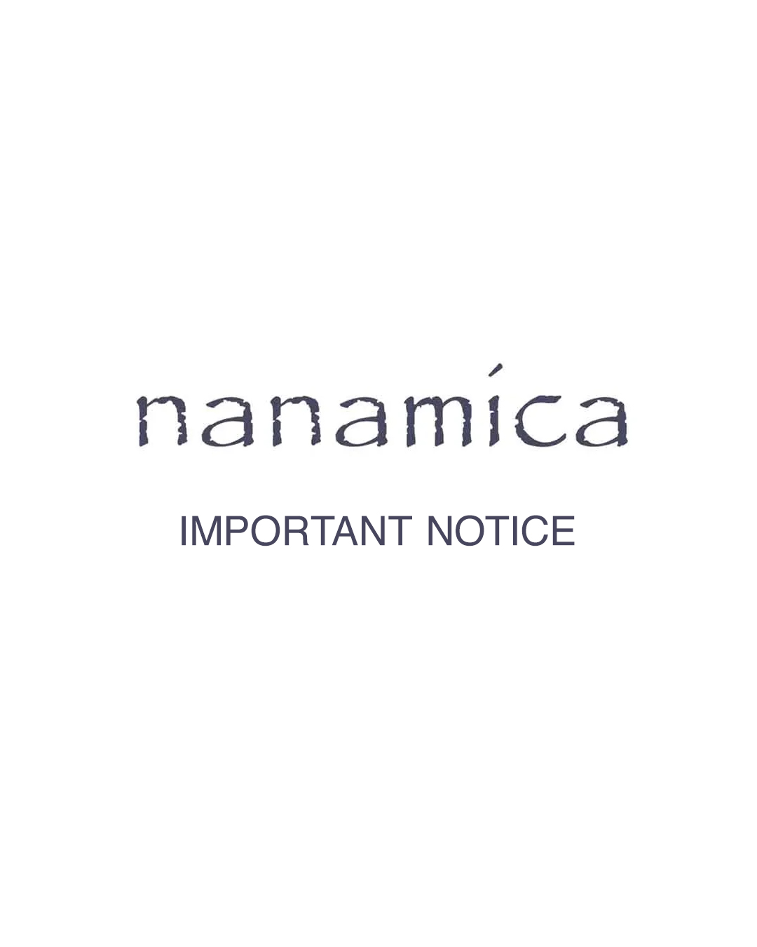 Manaページ　他者購入禁止 nanamica / Important Notice: Beware of Fake Websites