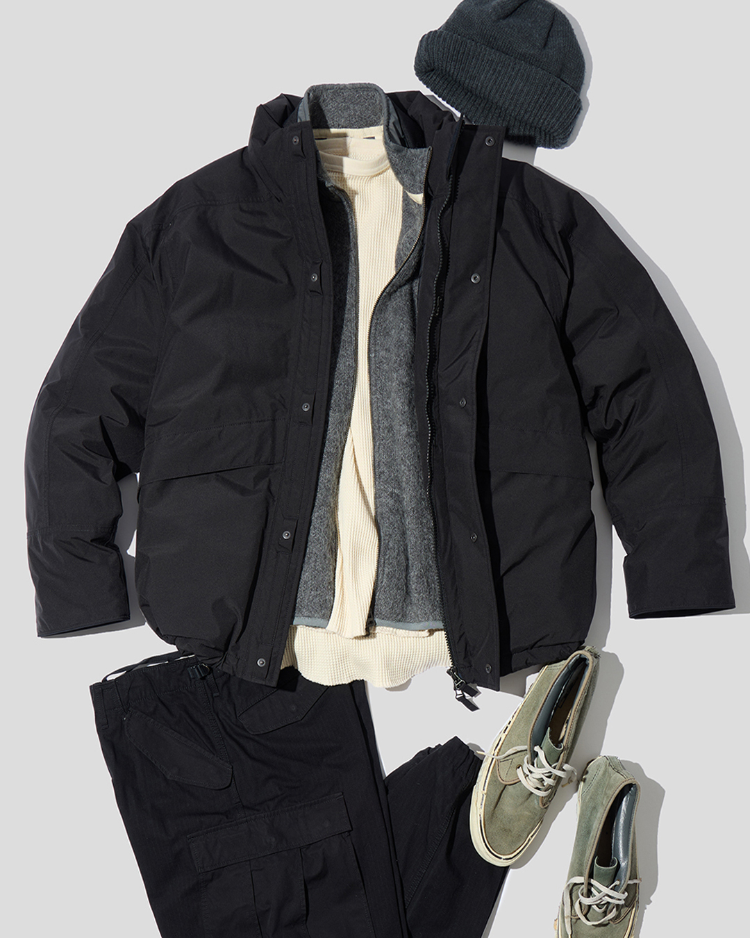 新品Nanamica ShortDown Jacket black L GORE-TEX Short Down Jacket