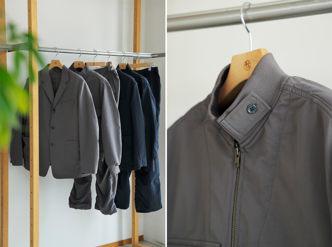 nanamica ダークグレー スーツセット nanamica / nanamica 2026 fall winter collection has arrived.
