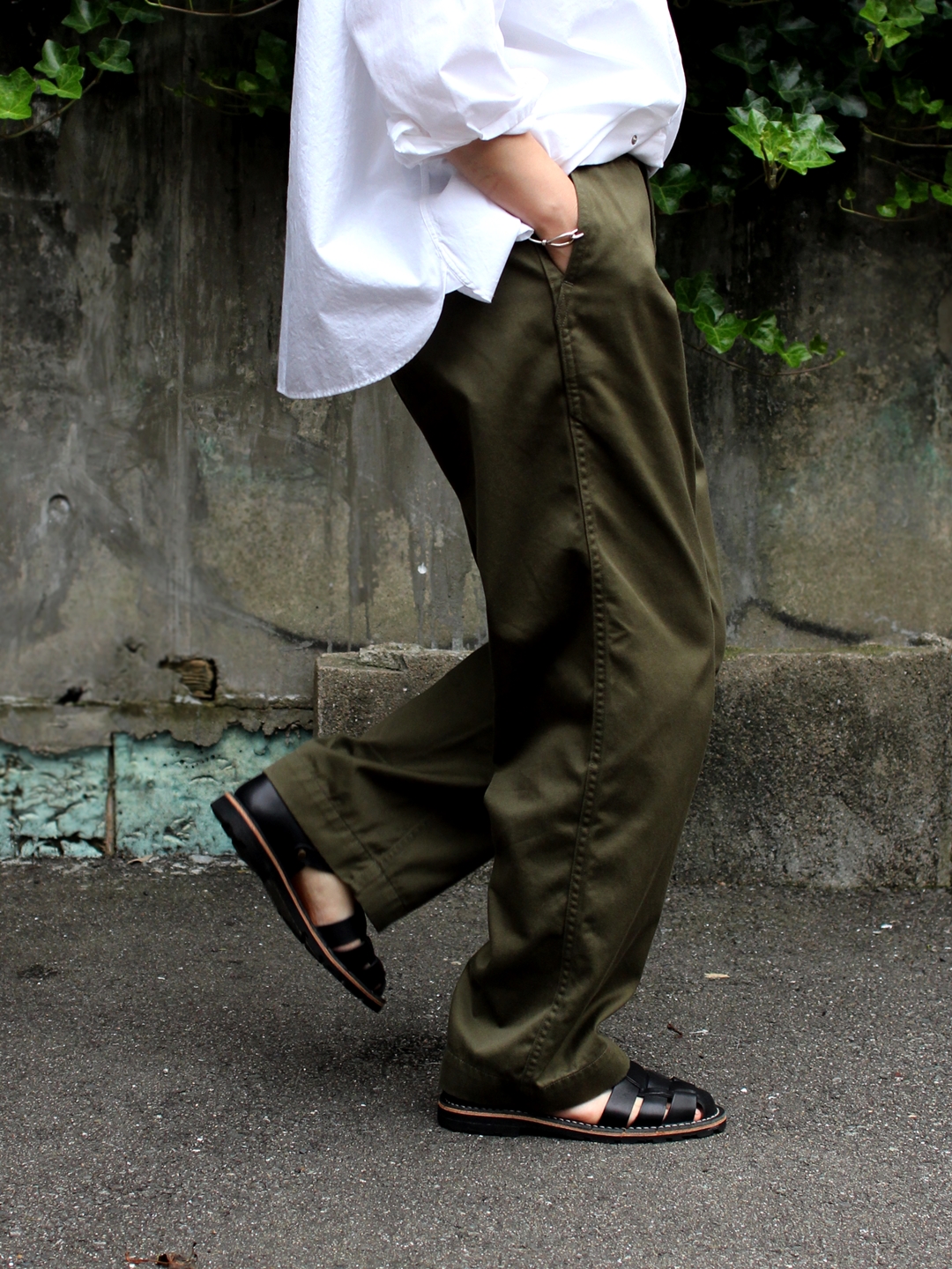 年末 Pablo Vinci oiled Chino pants M サイズ - パンツ