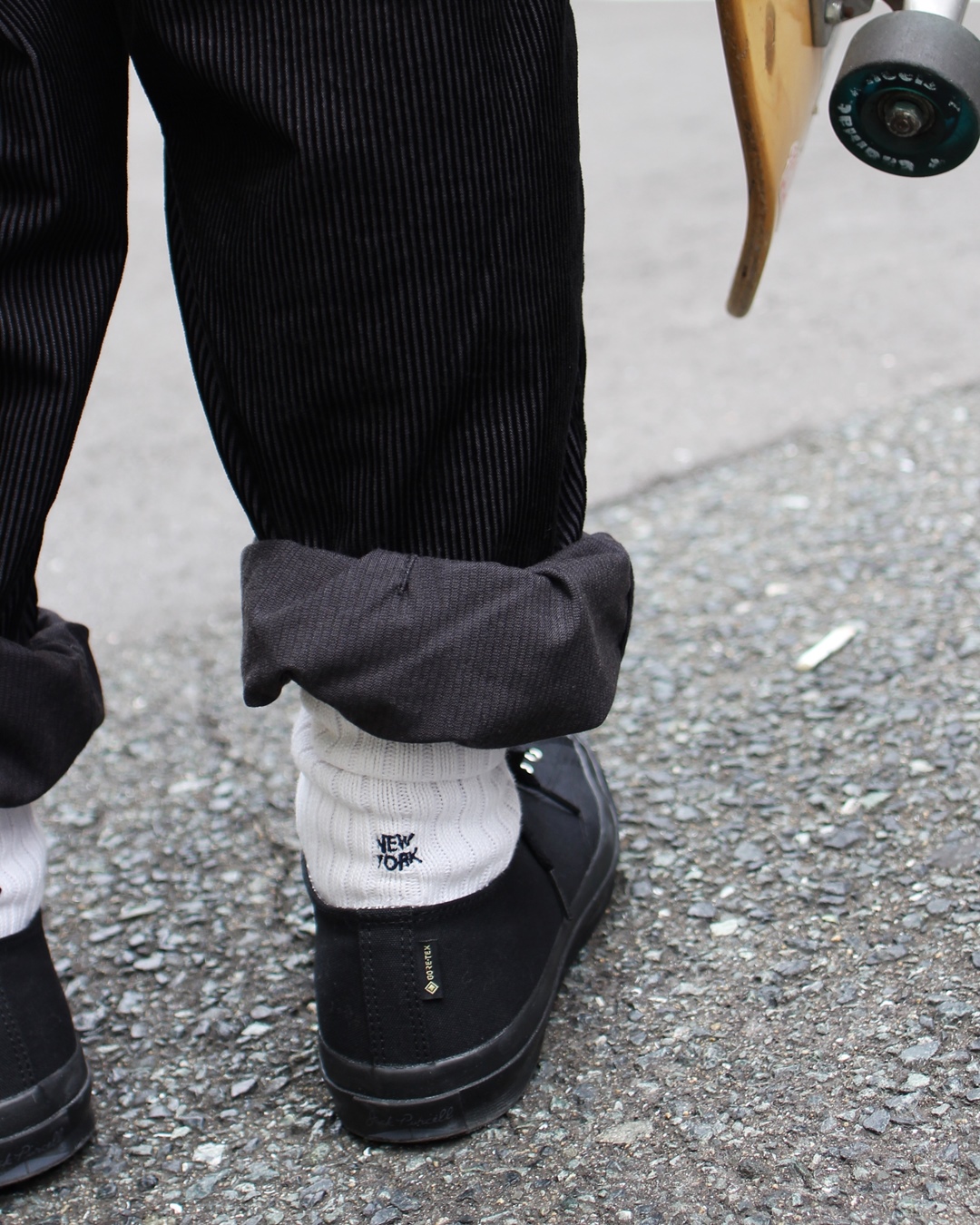 現行 24SS 未使用級⭐️チルコロ 鹿の子ジャージージャケット ブラック 48 nanamica / GORE-TEX Cruiser JacketとJACK PURCELL GORE-TEX
