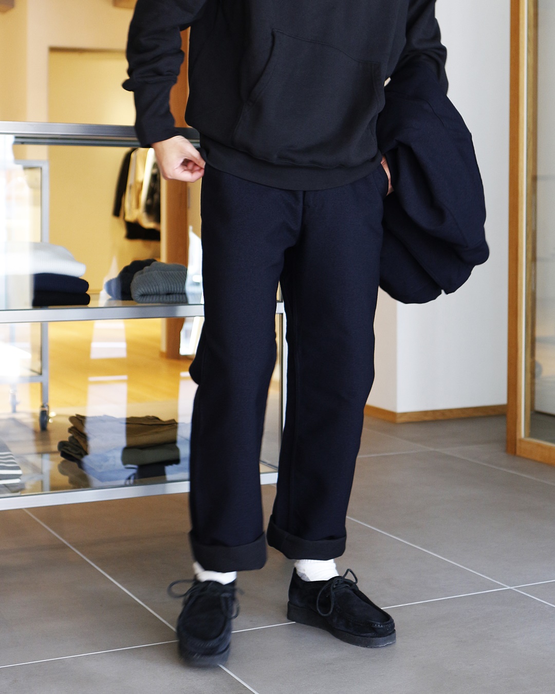 ナナミカ✖️ majotae ドッグコート　ドッグパンツ nanamica / 代官山のナナミカくん﻿ ﻿第十九回 「暖かい麻の服。」