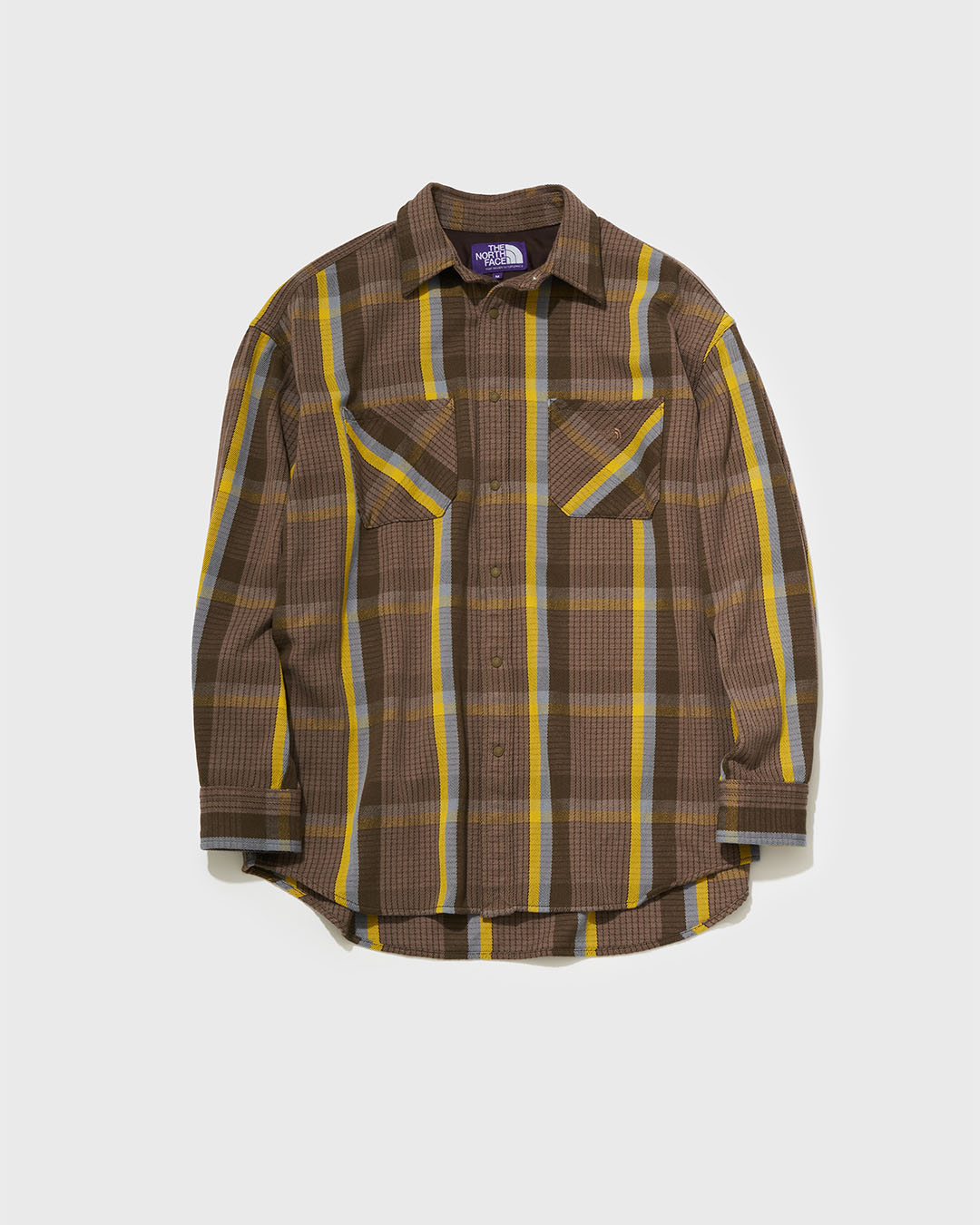 nanamica / チェックのBand Collar Shirt