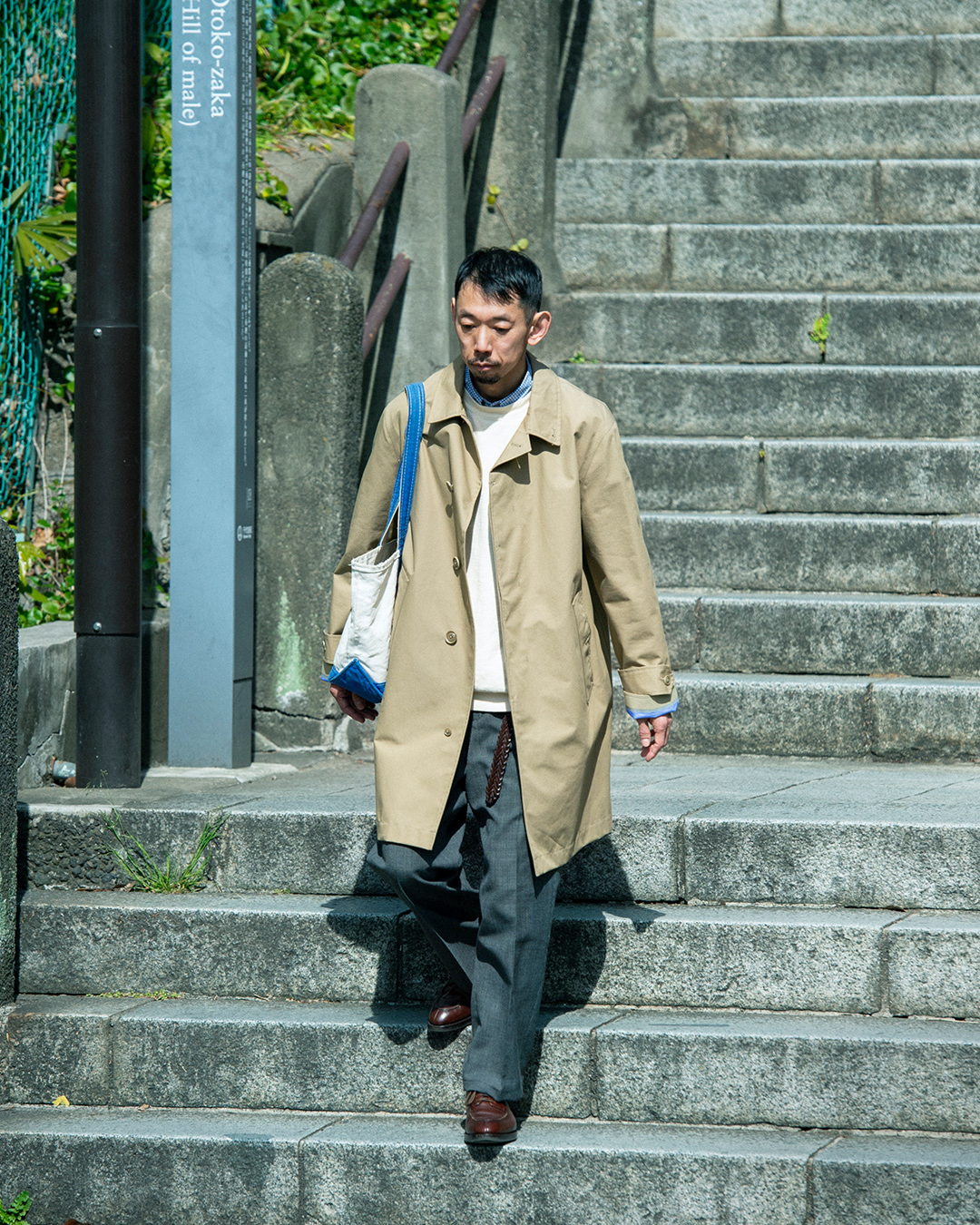 nanamica / つくる人のそばに。 第三回 古書コンコ堂・天野さんとゴアテックス ステンカラーコート。
