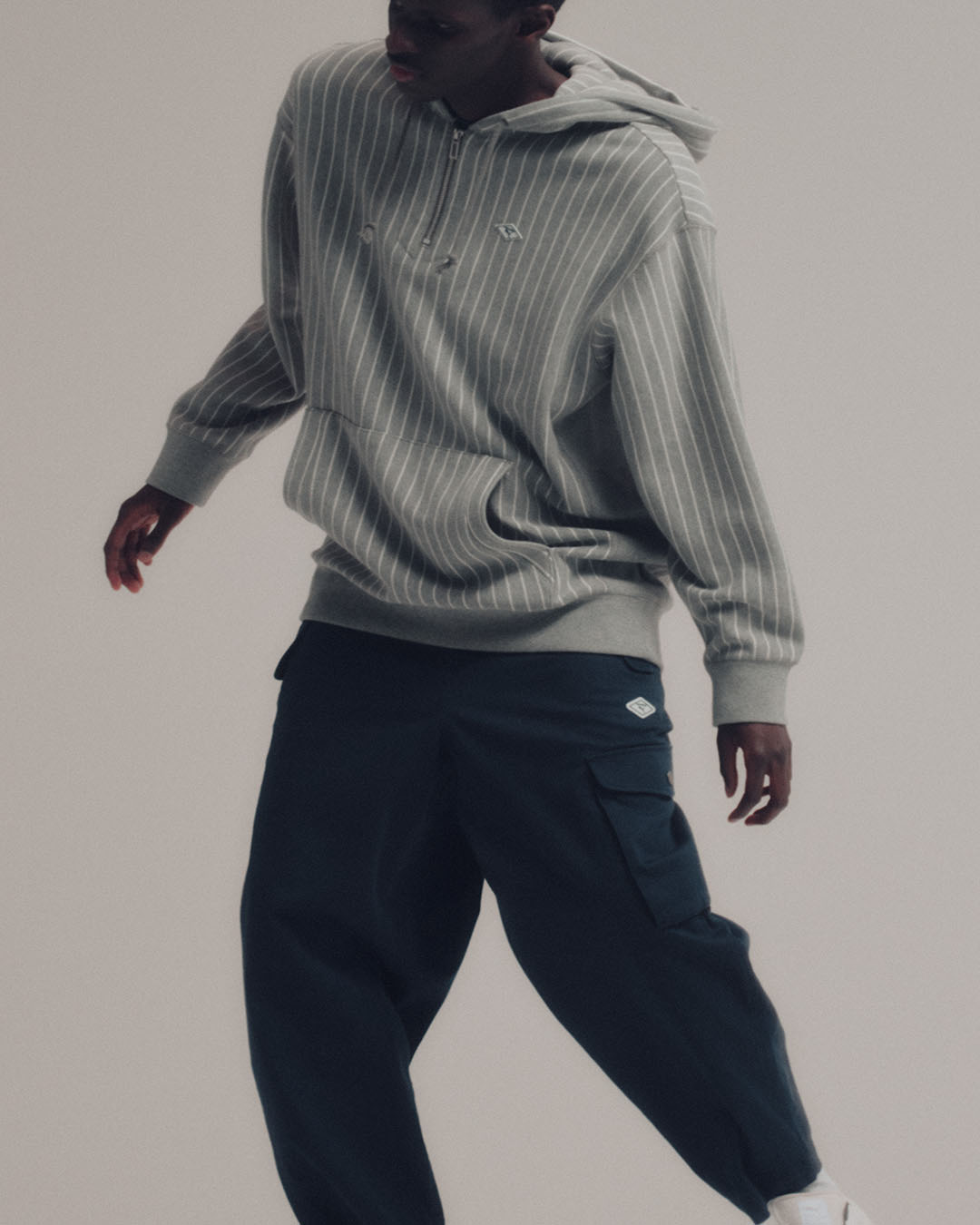 【PUMA x NANAMICA】スウェット パーカー ★XS〜XL★ ネイビー Puma x Nanamica Hoodie Men's Size Medium Cotton Quarter zip