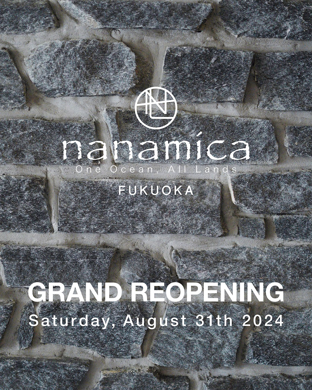 nanamica / Nanamica announces grand reopening “nanamica FUKUOKA”.