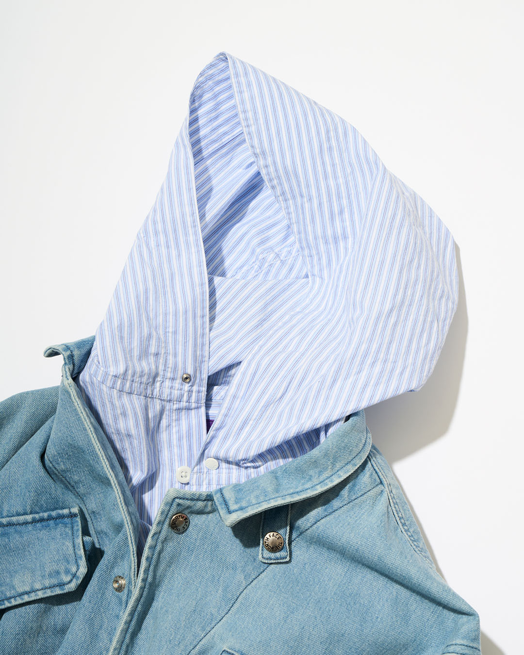 THE NORTH FACE L/S NYLON DENIM NUPTSE SHIRT ブラックデニム