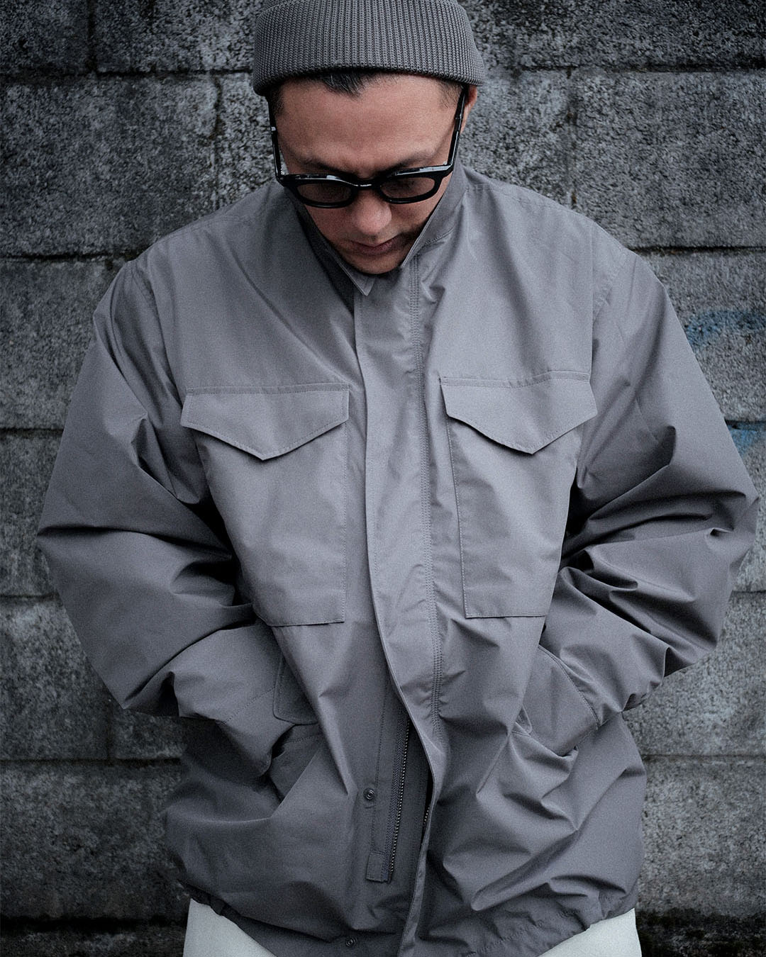 FORSOMEONE NU JACKET ※新品・未使用・美品・タグ付 正規品 FORSOMEONE - FF TRACK JACKET (GREY) トラックジャケット