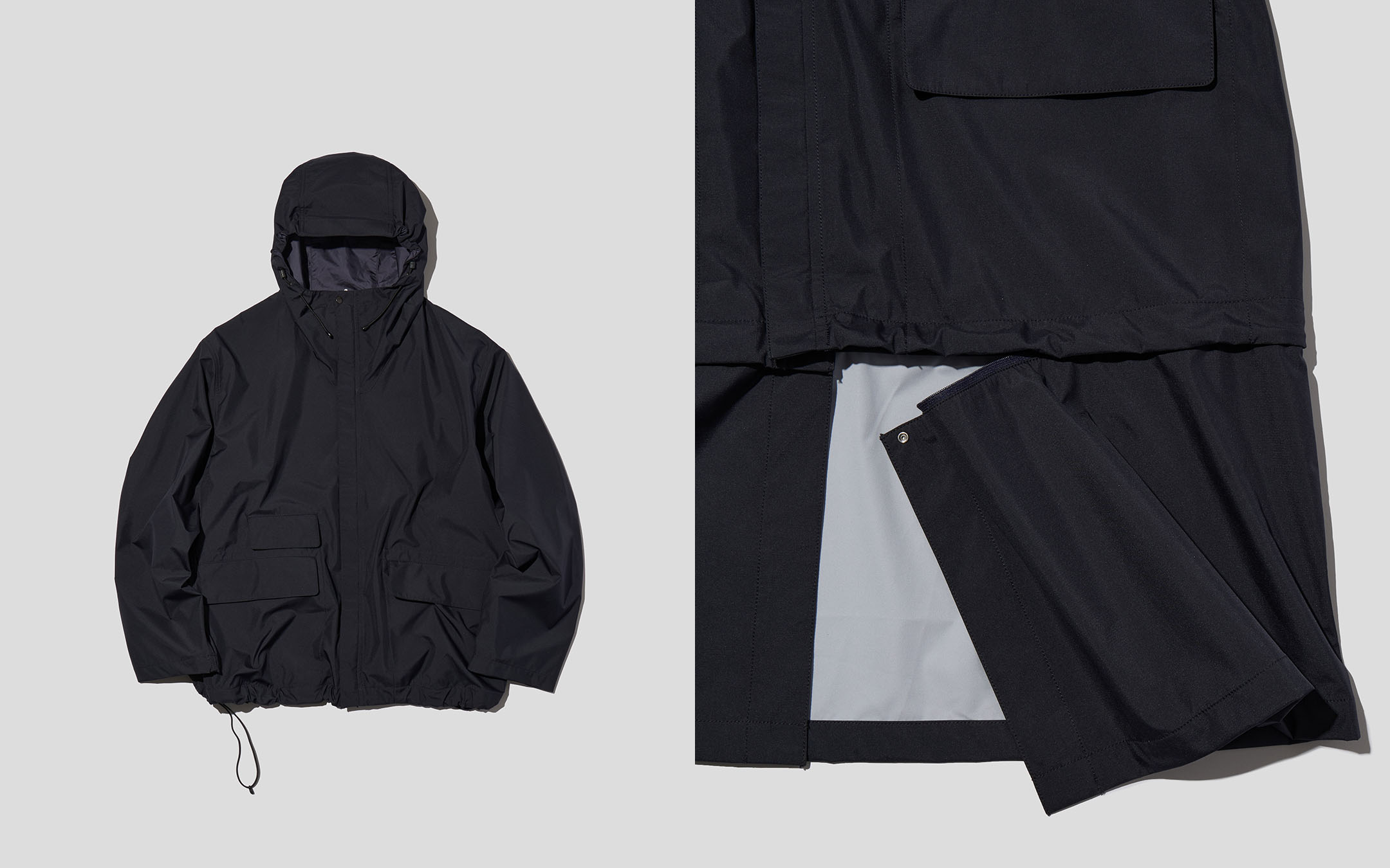 nanamica 3L PERTEX SHIELD 防水コート NANAMICA - Men 3L Pertex Shield 2Way Travel Coat – Atelier