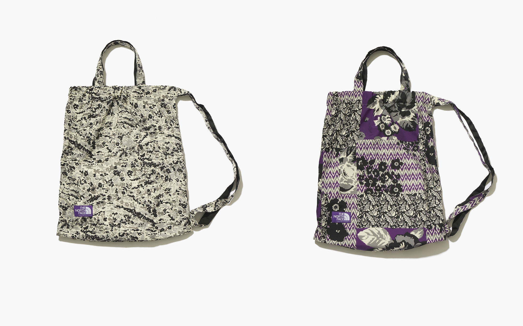 旅行かばん・小分けバッグ nanamica noma td FlowerPrintedField Tote nanamica / THE NORTH FACE Purple Label / Textile Design by NOMA t.d.