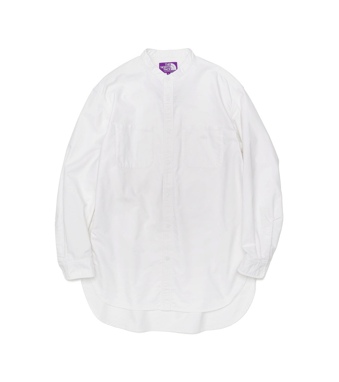 Cotton Polyester OX Band Collar Shirt