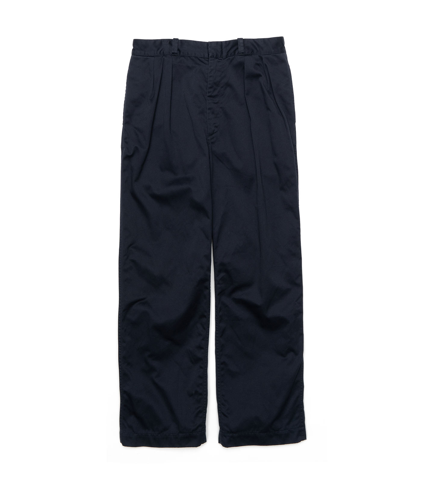 Double Pleat Wide Chino Pants