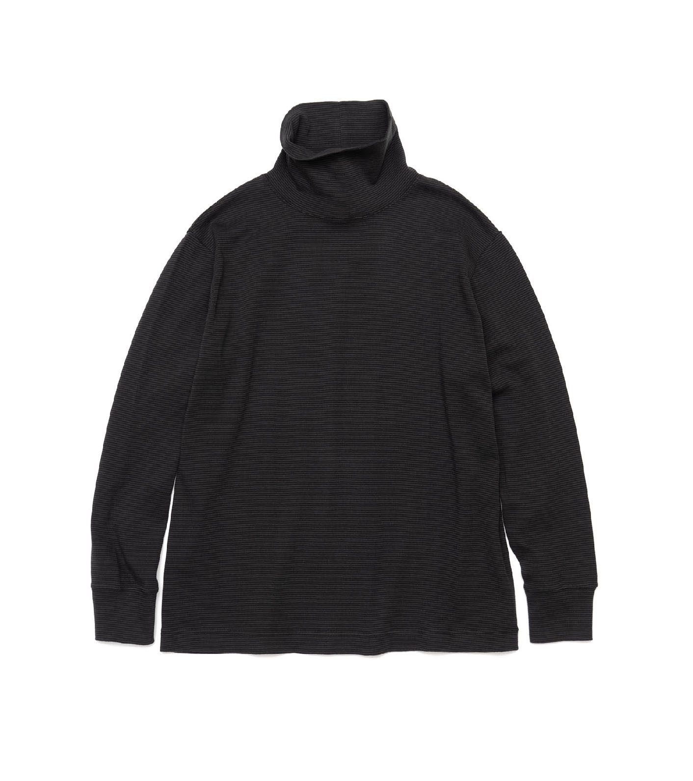 Turtle Neck L/S Stripe Tee