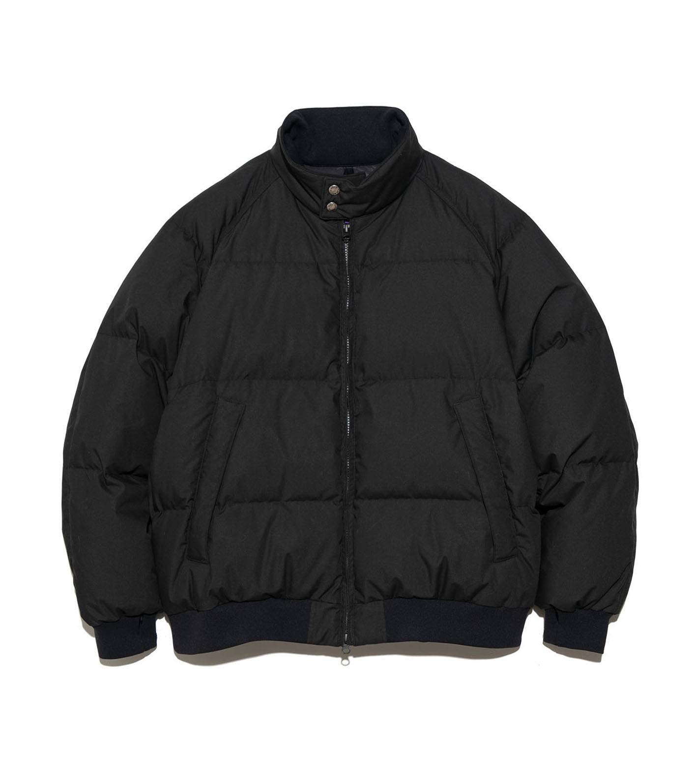 black quilted down jacket