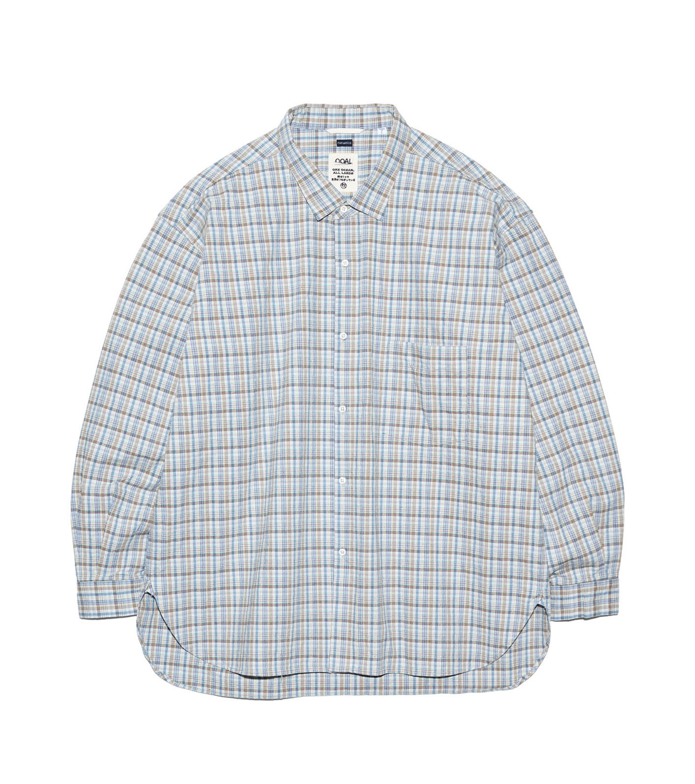 Cotton Silk Euro Check Shirt