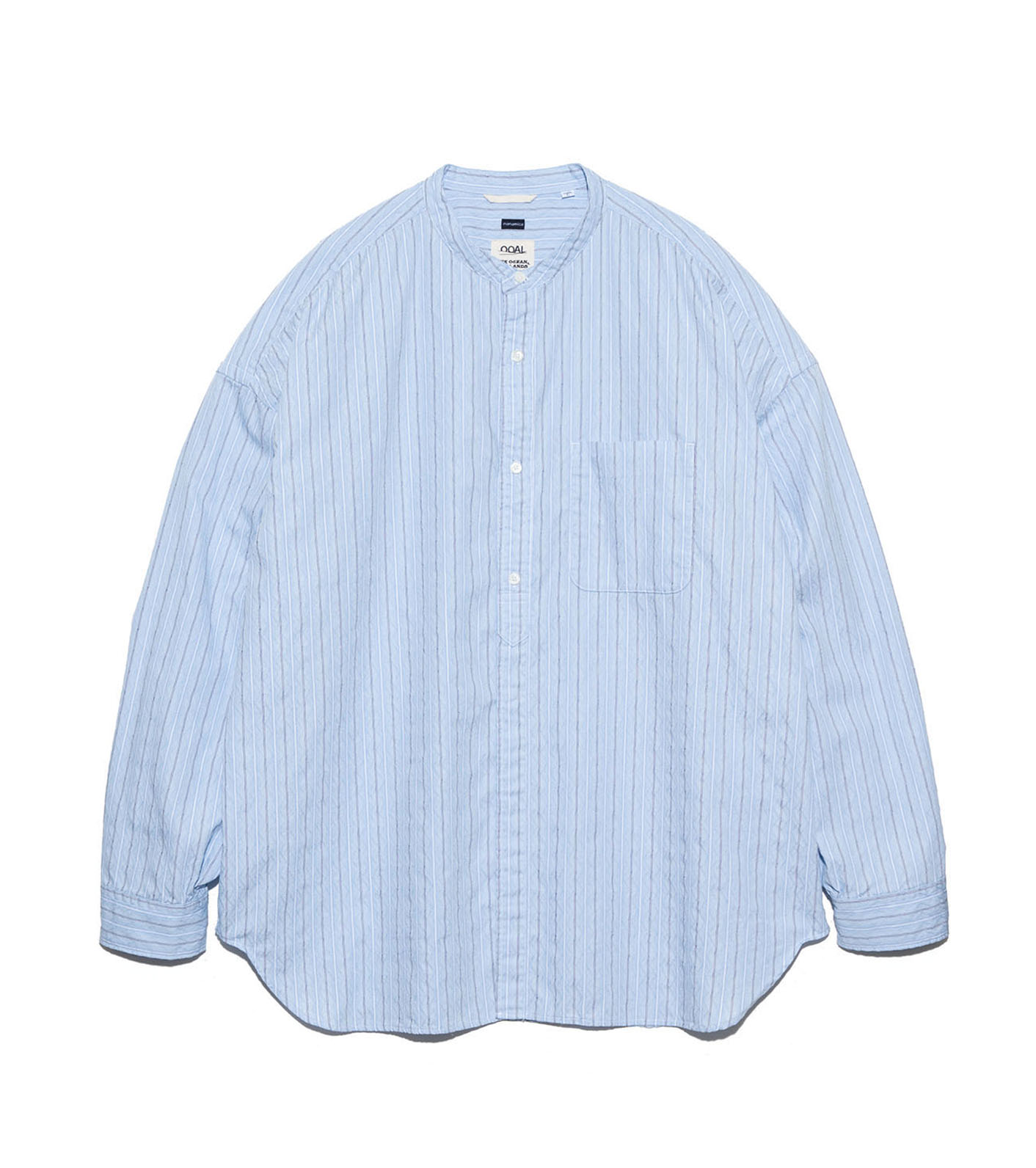 Band Collar Dobby Stripe Shirt
