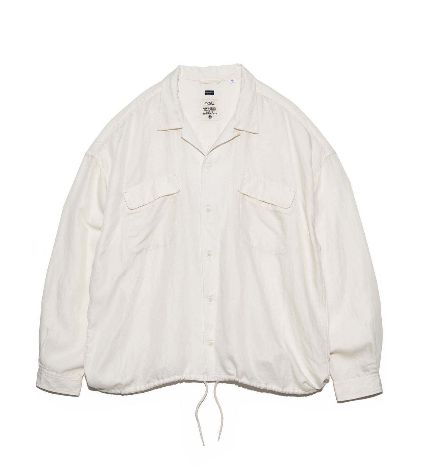 Open Collar Cupra Hemp Shirt