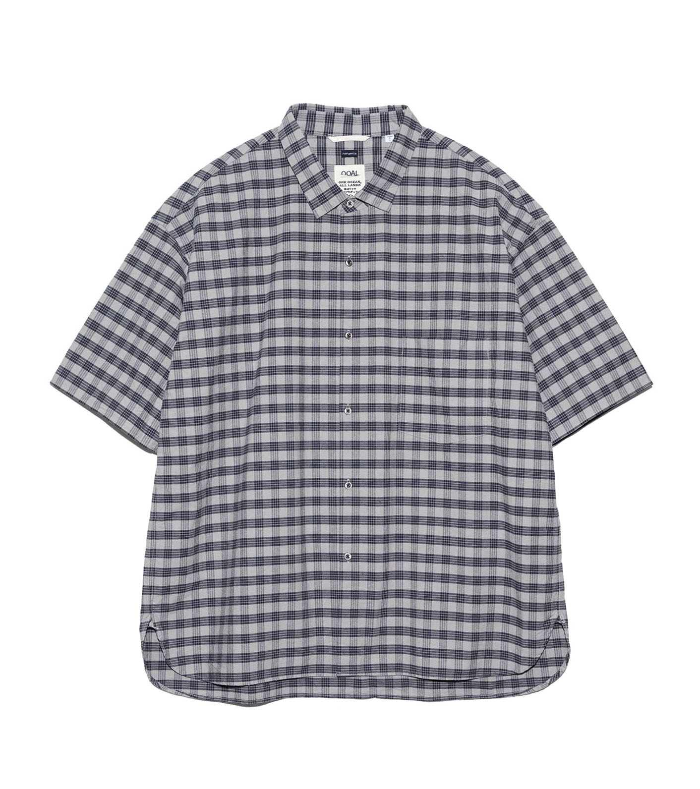 Cotton Silk PALAKA Check S/S Shirt