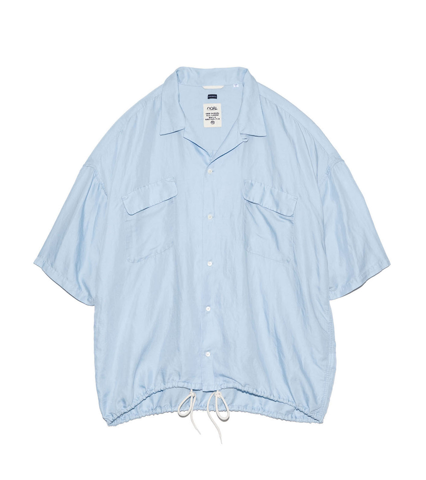 Open Collar Cupra Hemp S/S Shirt