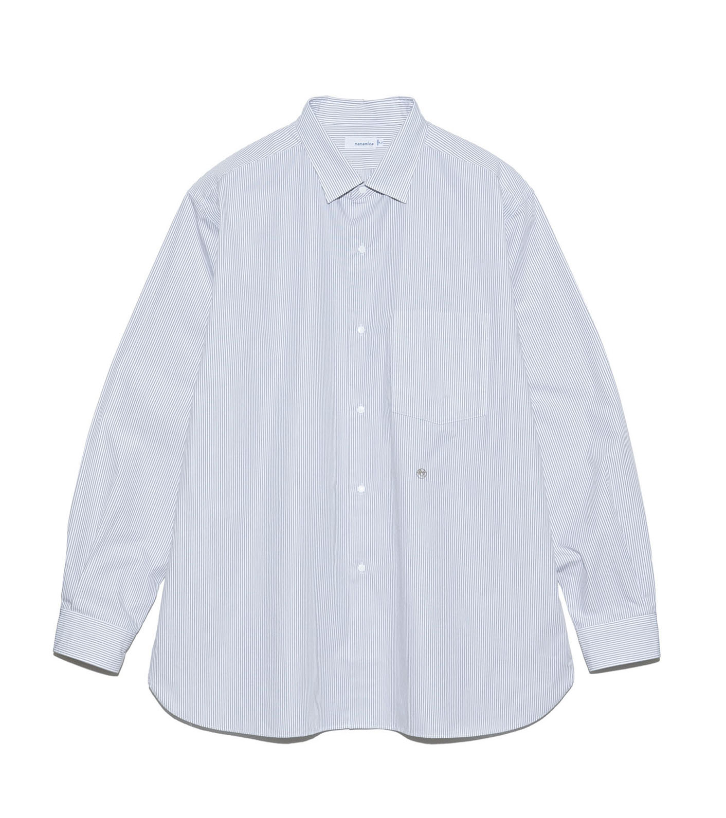 nanamica / Regular Collar Stripe Wind Shirt