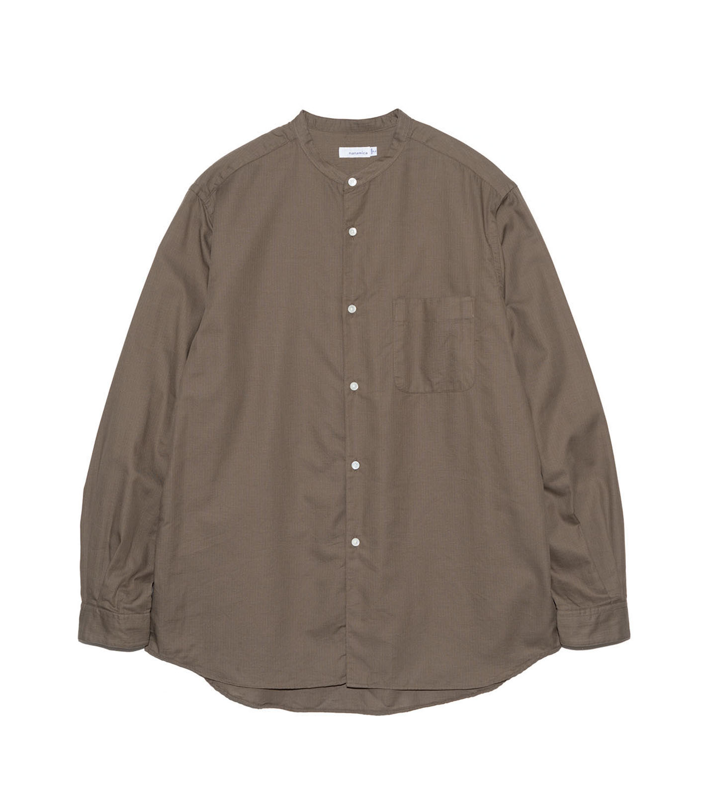 Band Collar Panama Shirt