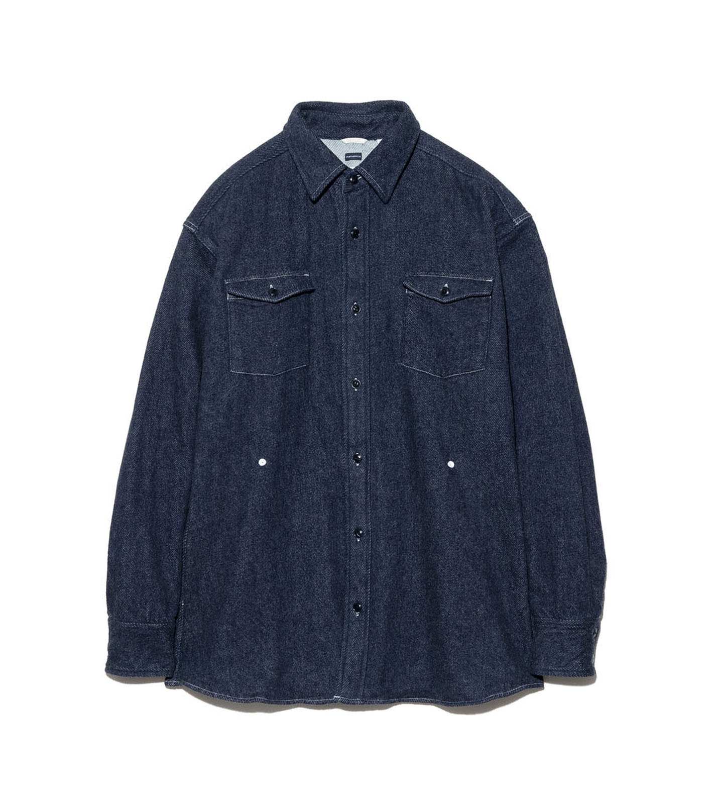 Brushed Denim Shirt Jacket