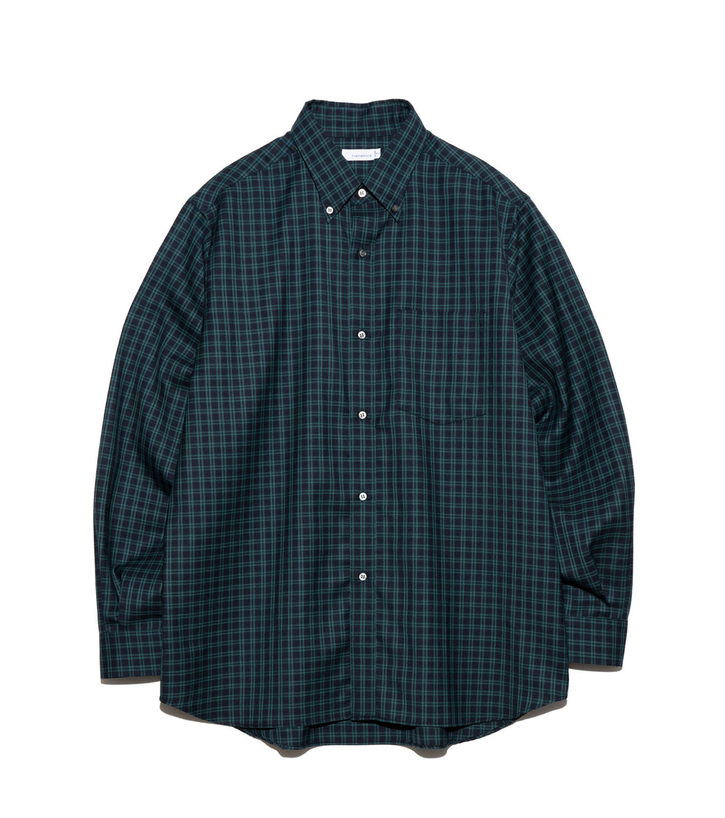 Button Down Wool Plaid Shirt