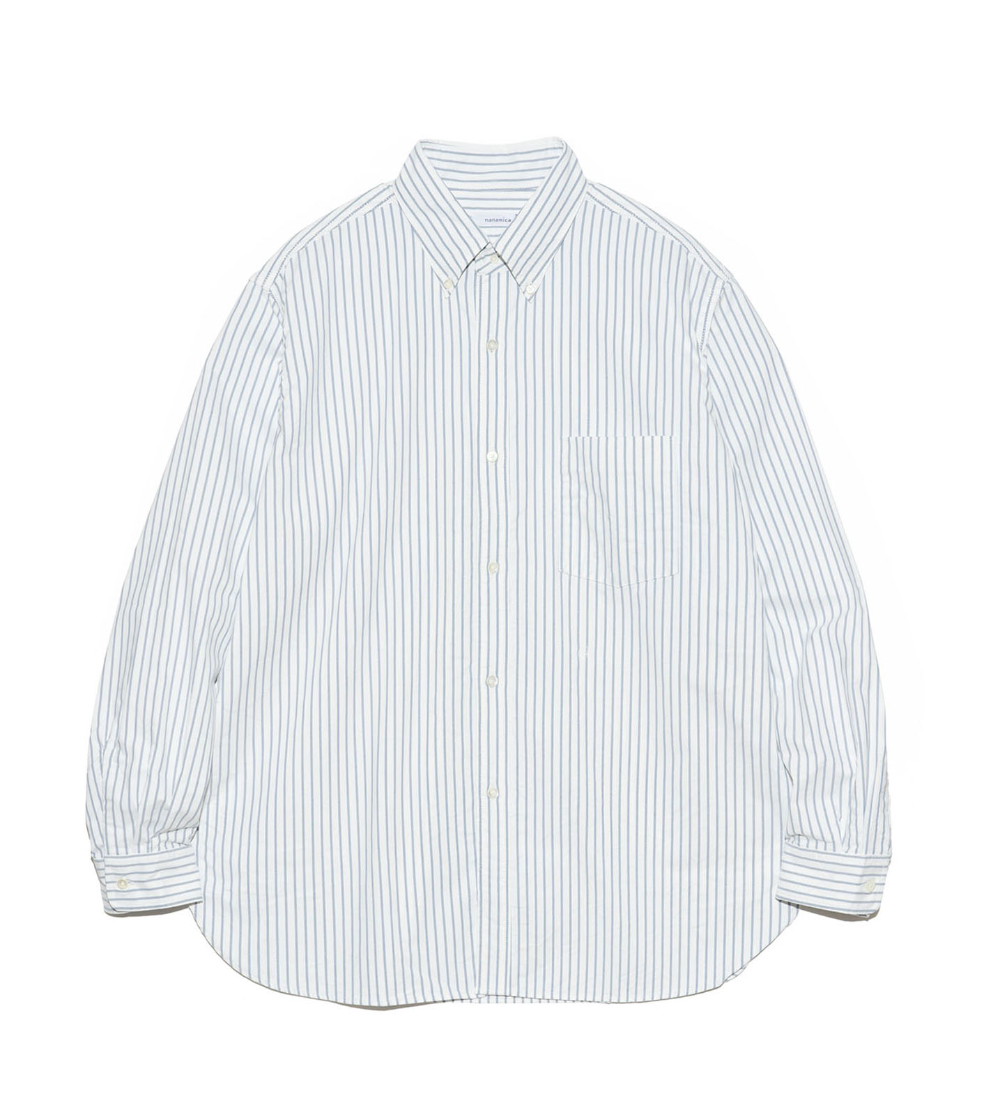 Button Down Stripe Wind Shirt