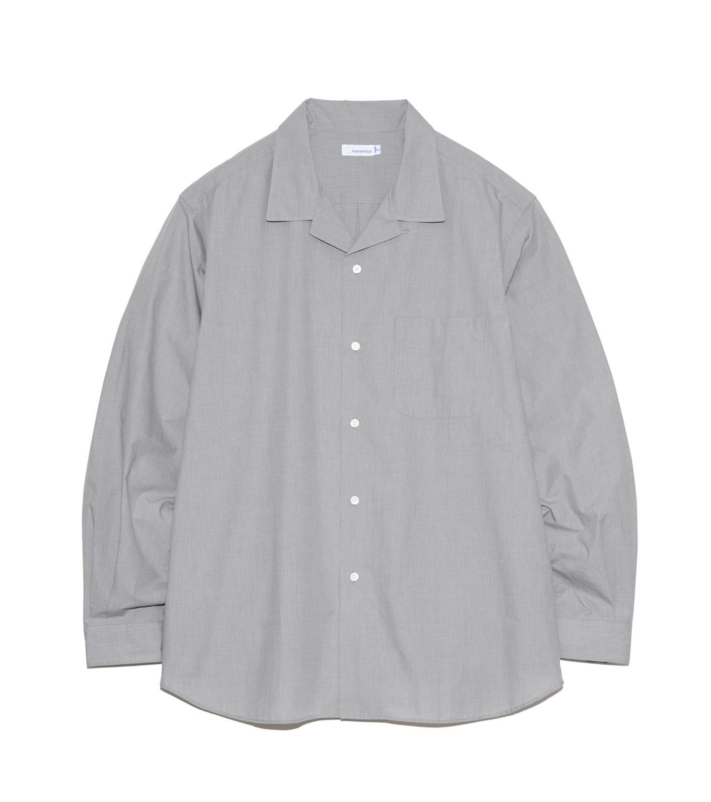 Open Collar End On End Shirt
