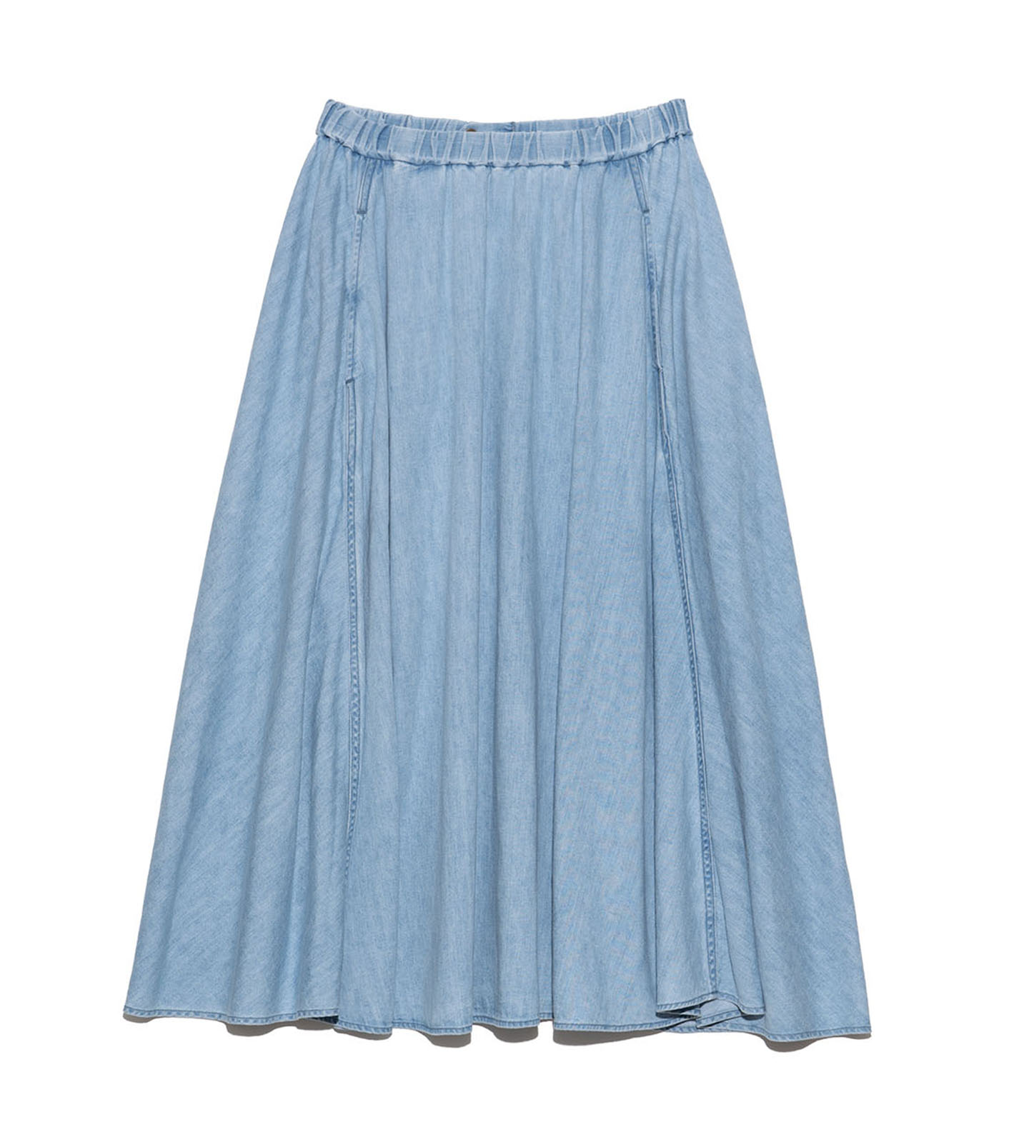 Light Denim Circular Skirt