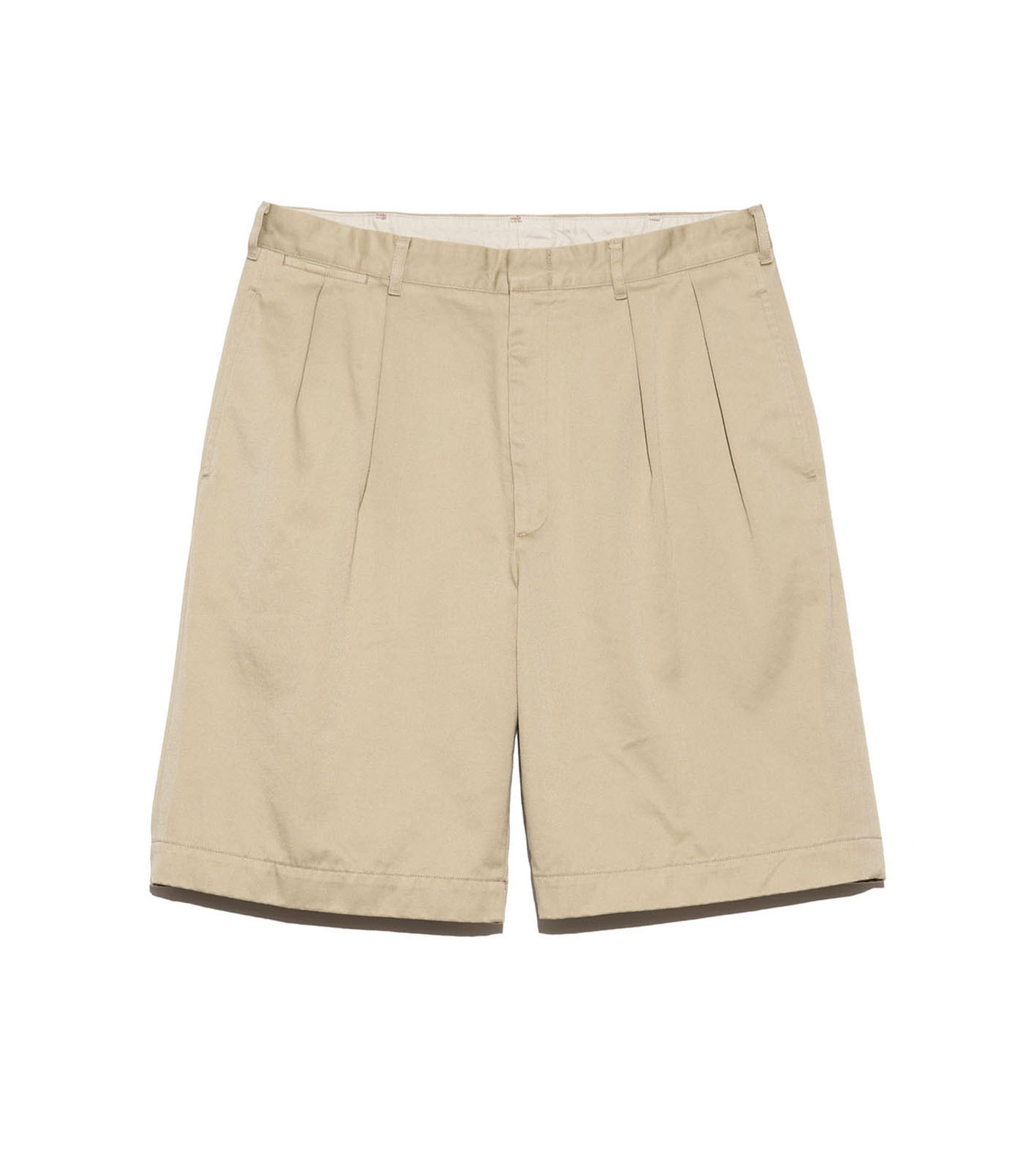 Double Pleat Chino Shorts