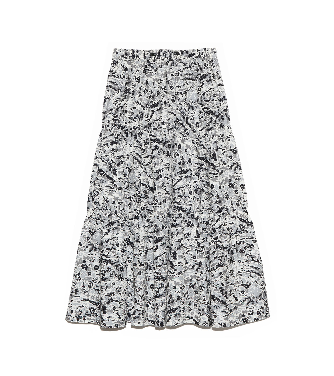 Flower Printed Field Tiered Skirt