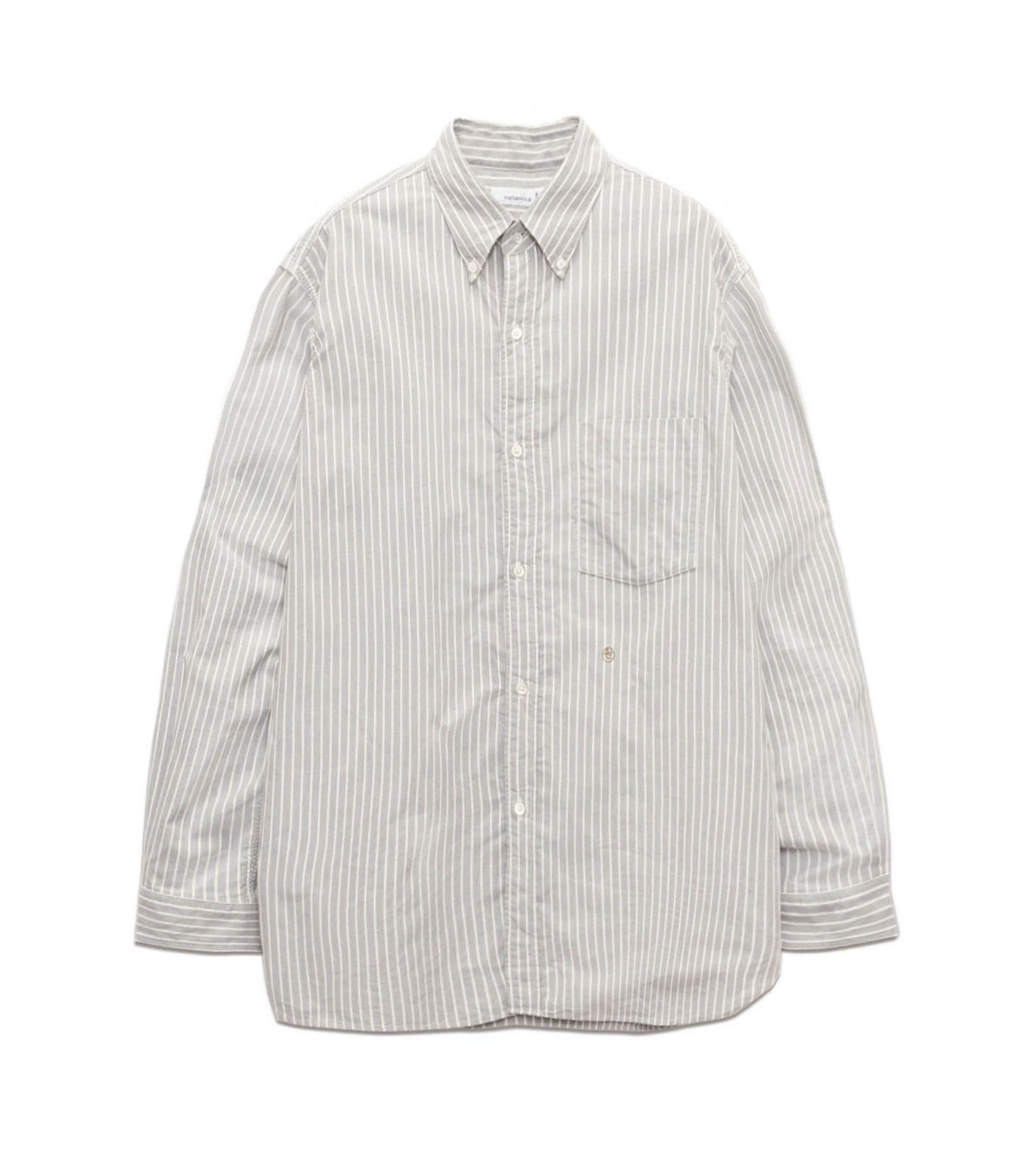 Button Down Stripe Wind Shirt