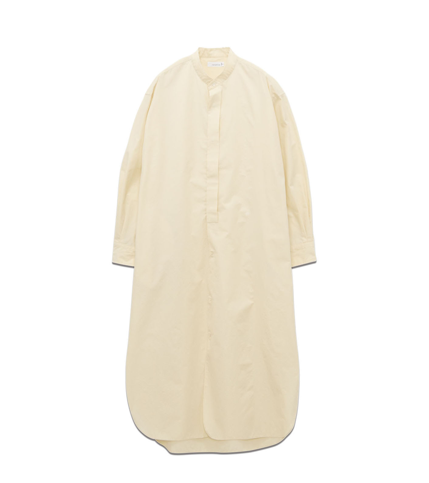 Band Collar Wind Shirt Dress