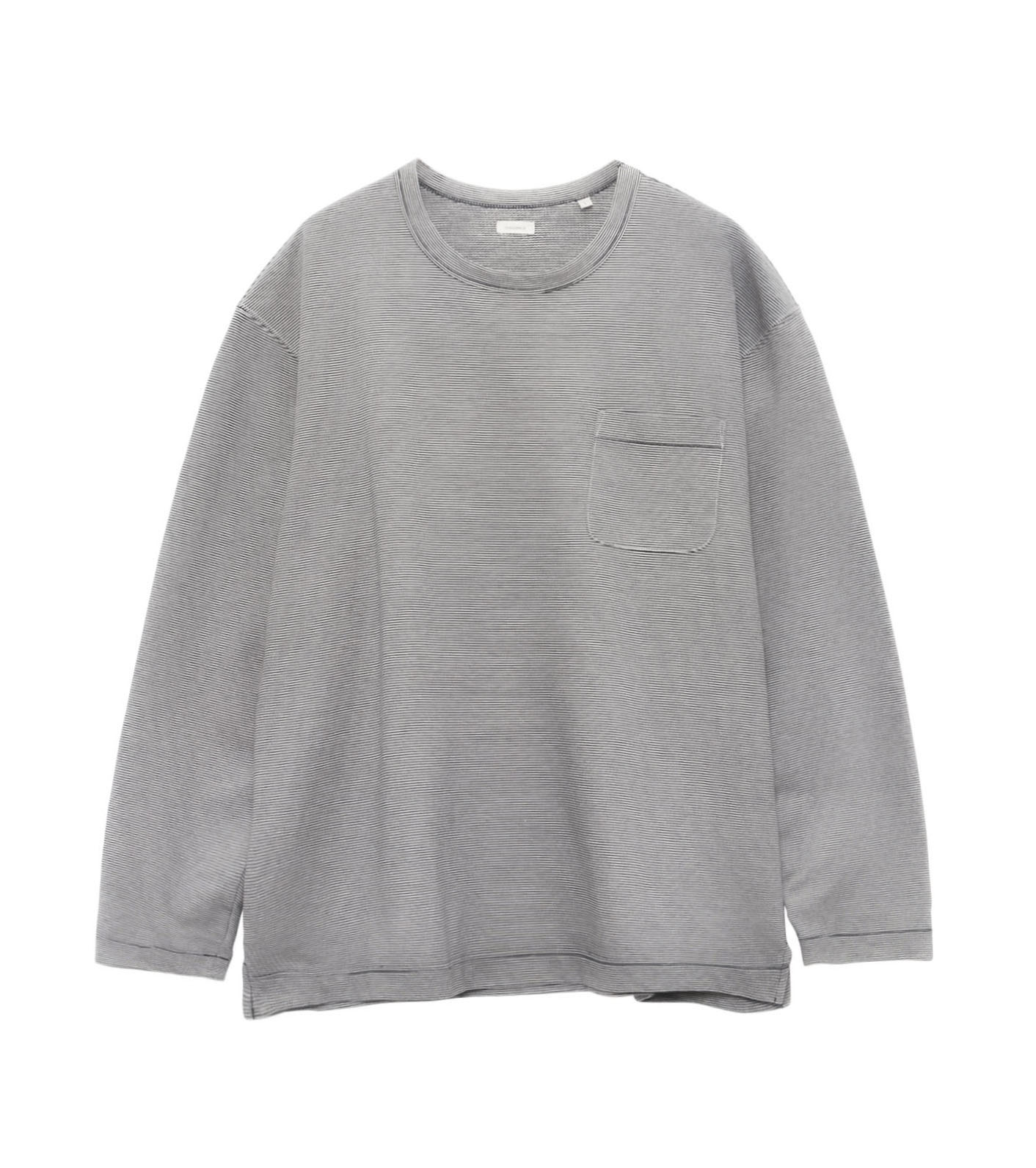 Micro Stripe Pocket L/S Tee
