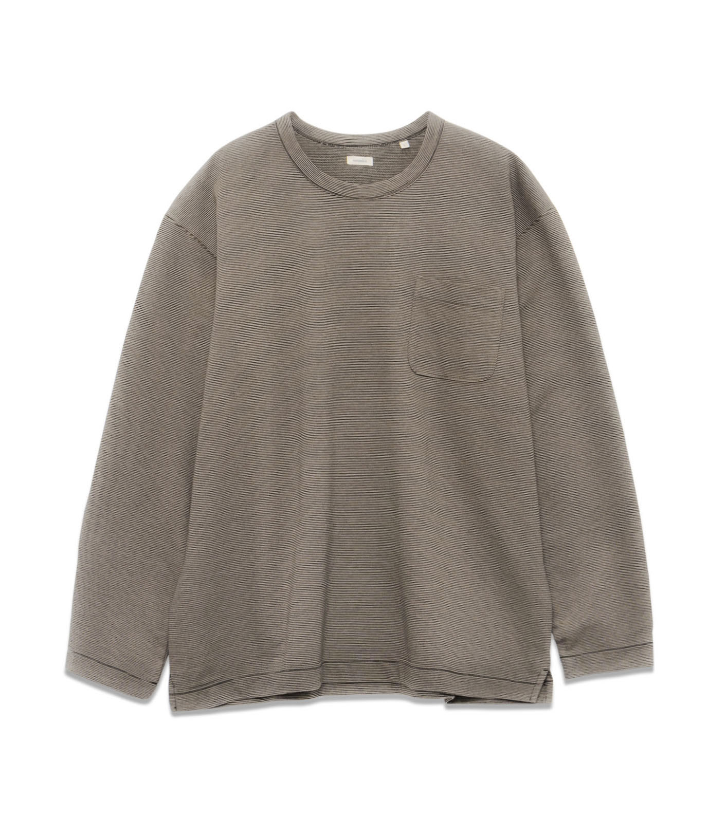 Micro Stripe Pocket L/S Tee