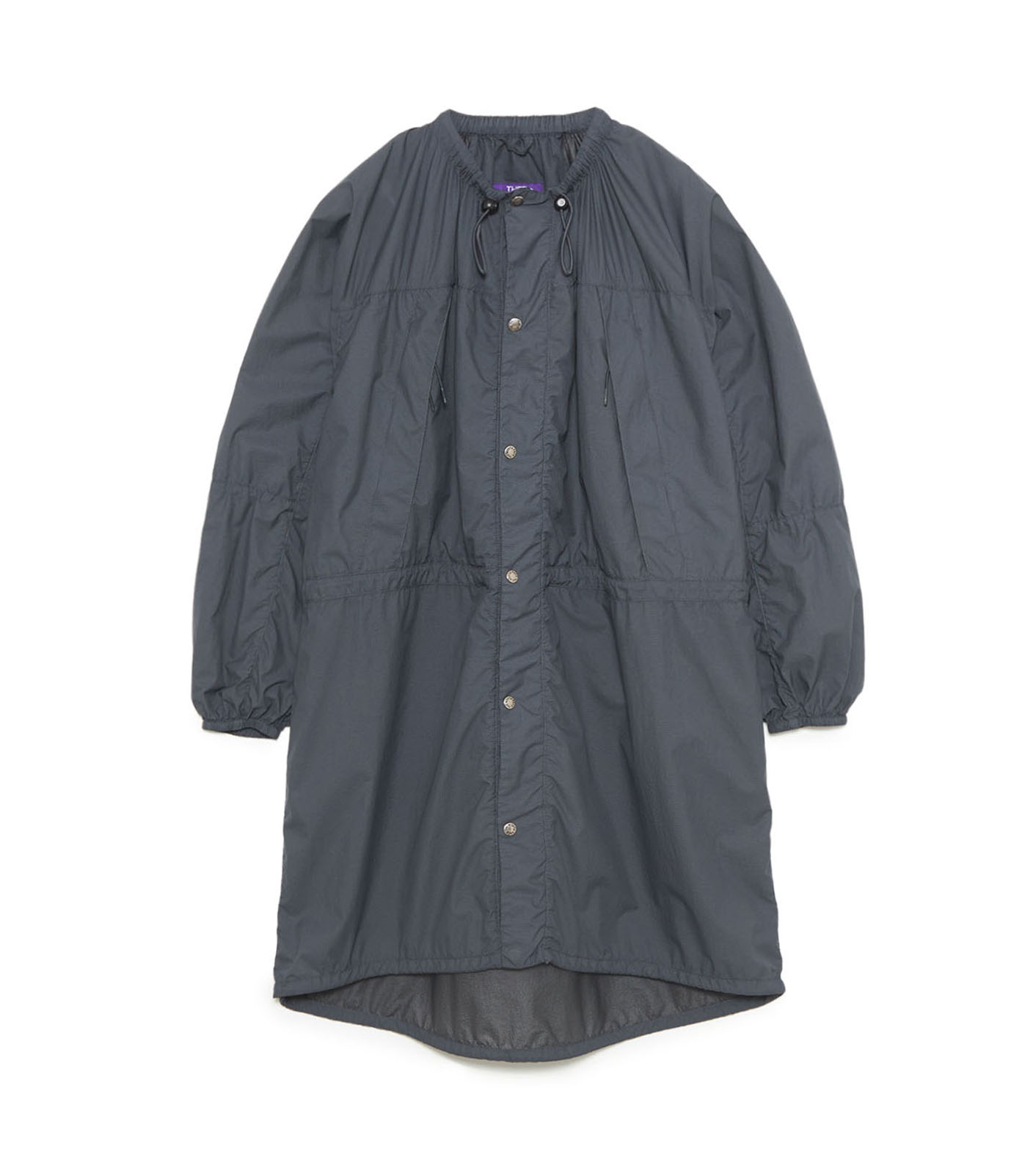 Garment Dyed Nylon Field Shirred Coat