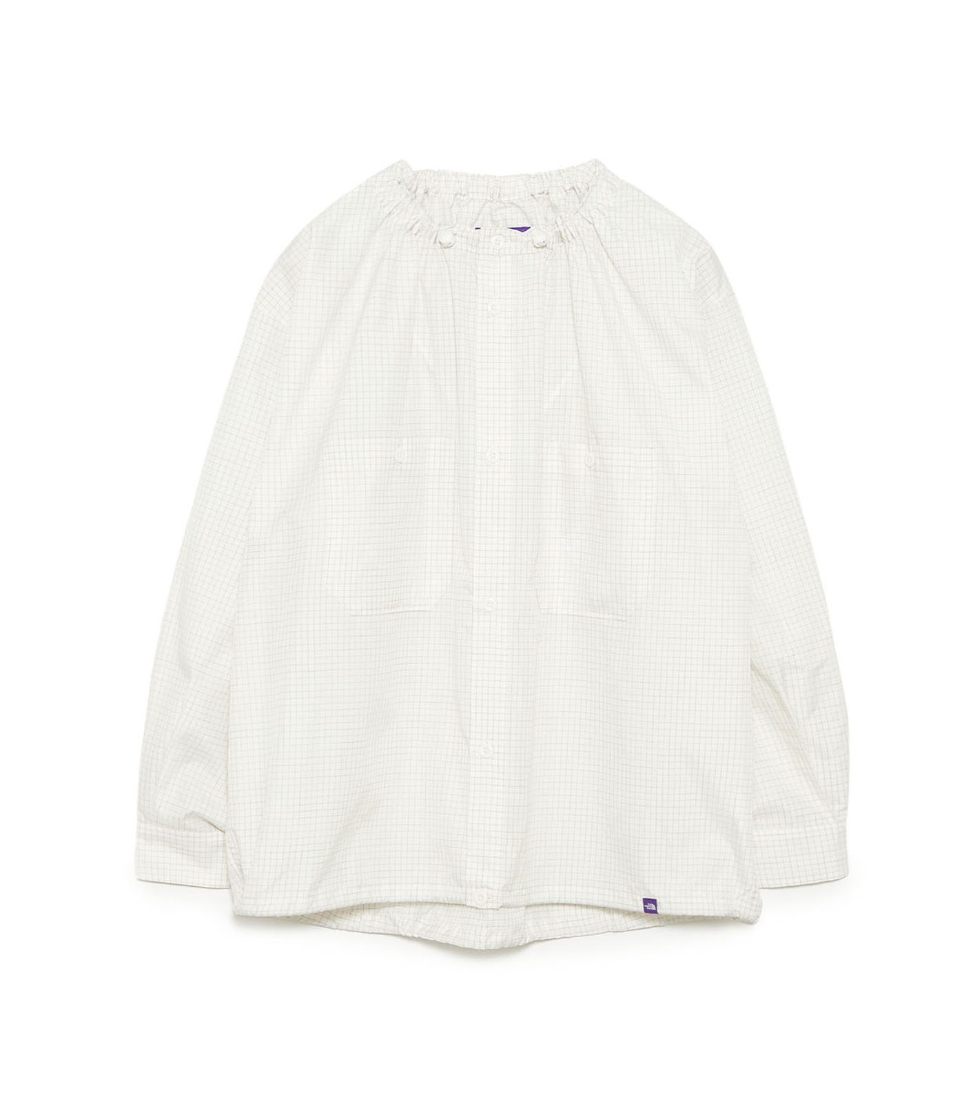 nanamica / Graph Check Field Shirred Shirt