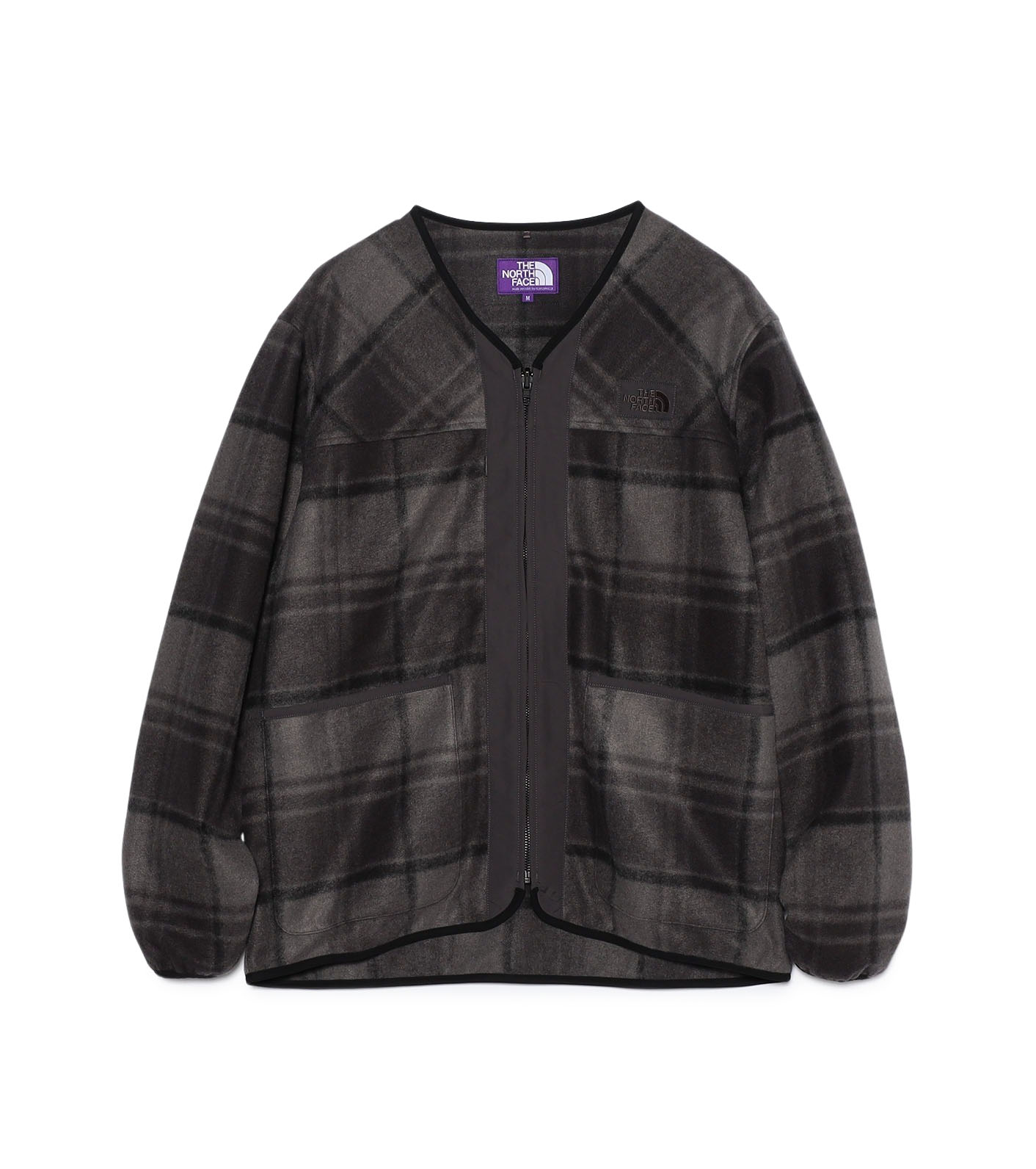 PLAS Plaid Fleece Field Cardigan