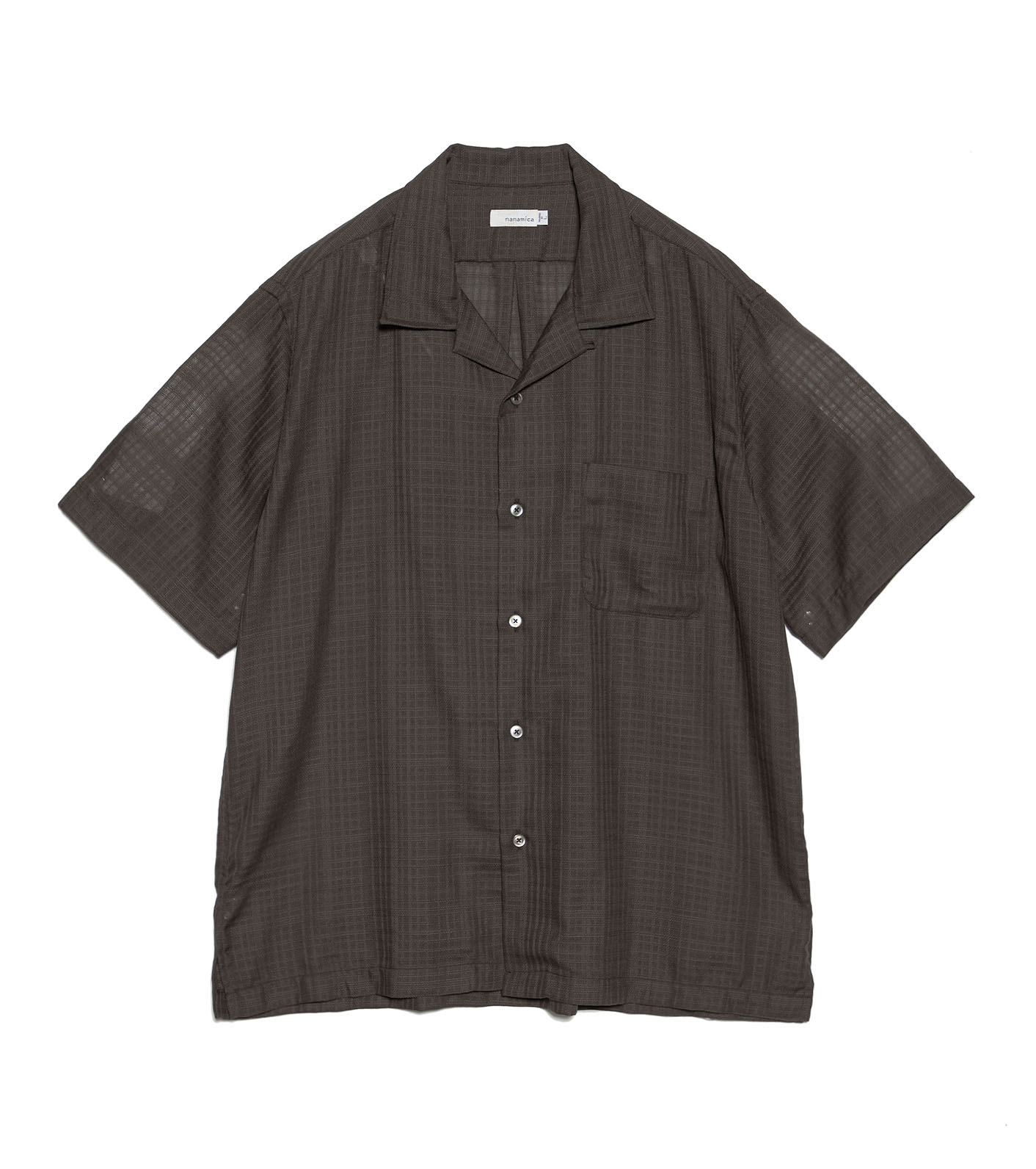 nanamica / Open Collar Panama S/S Shirt