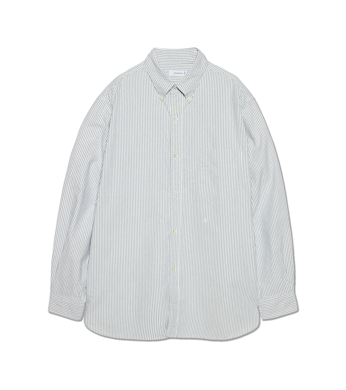 Button Down Stripe Wind Shirt