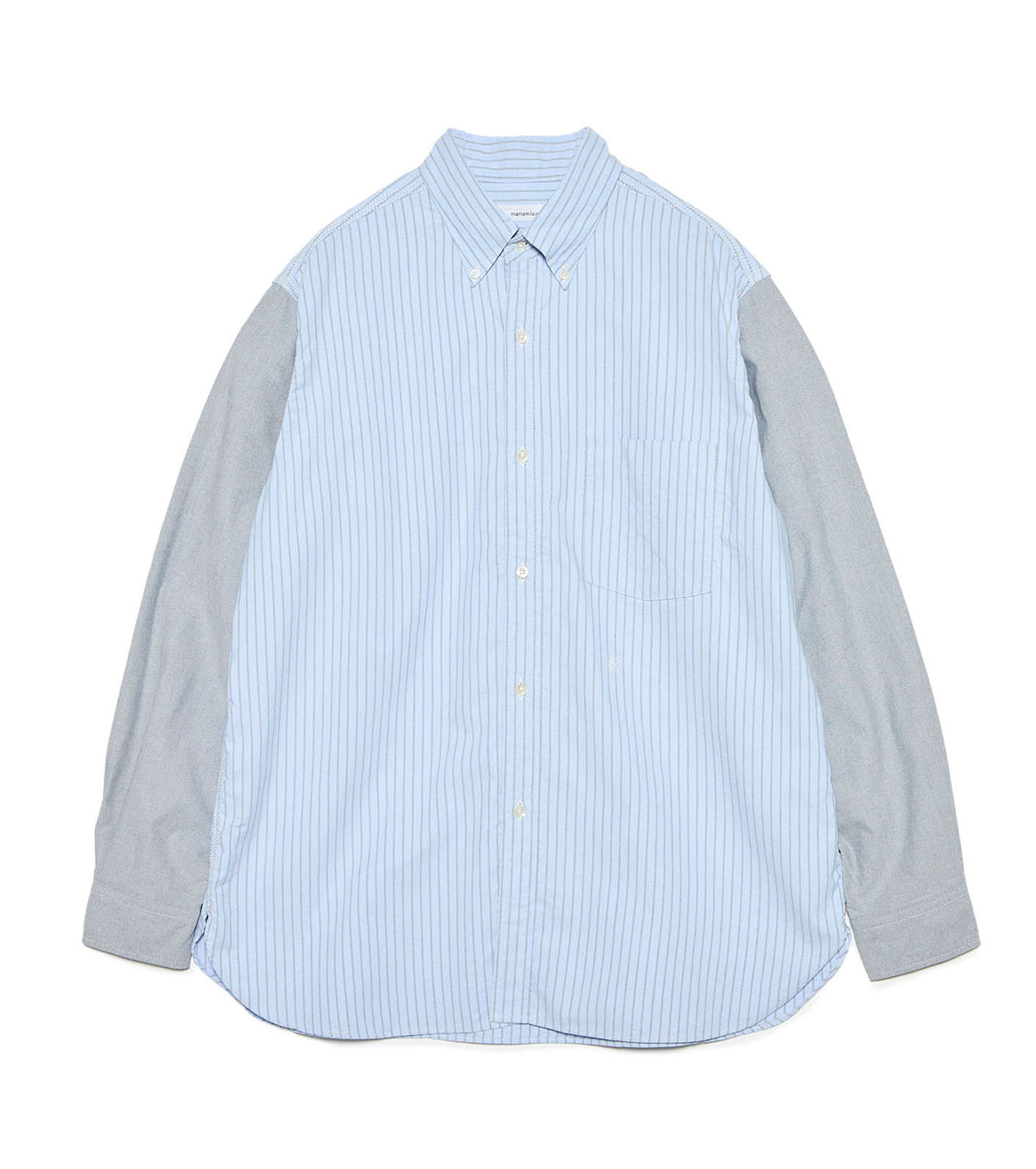 nanamica ボタンダウンワイドシャツ ナイロン混 nanamica Button Down Wind Shirt Dark Navy 23FA-I（ナナミカ ボタン