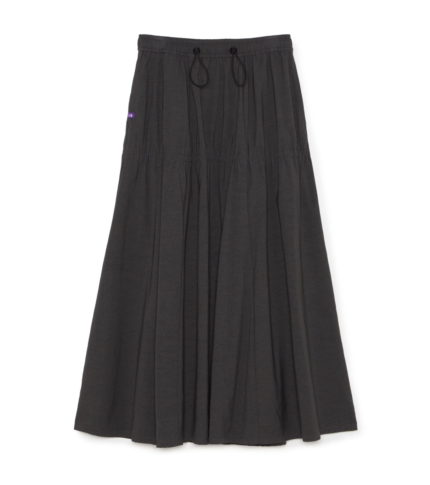 Nylon Twill Field Tiered Skirt