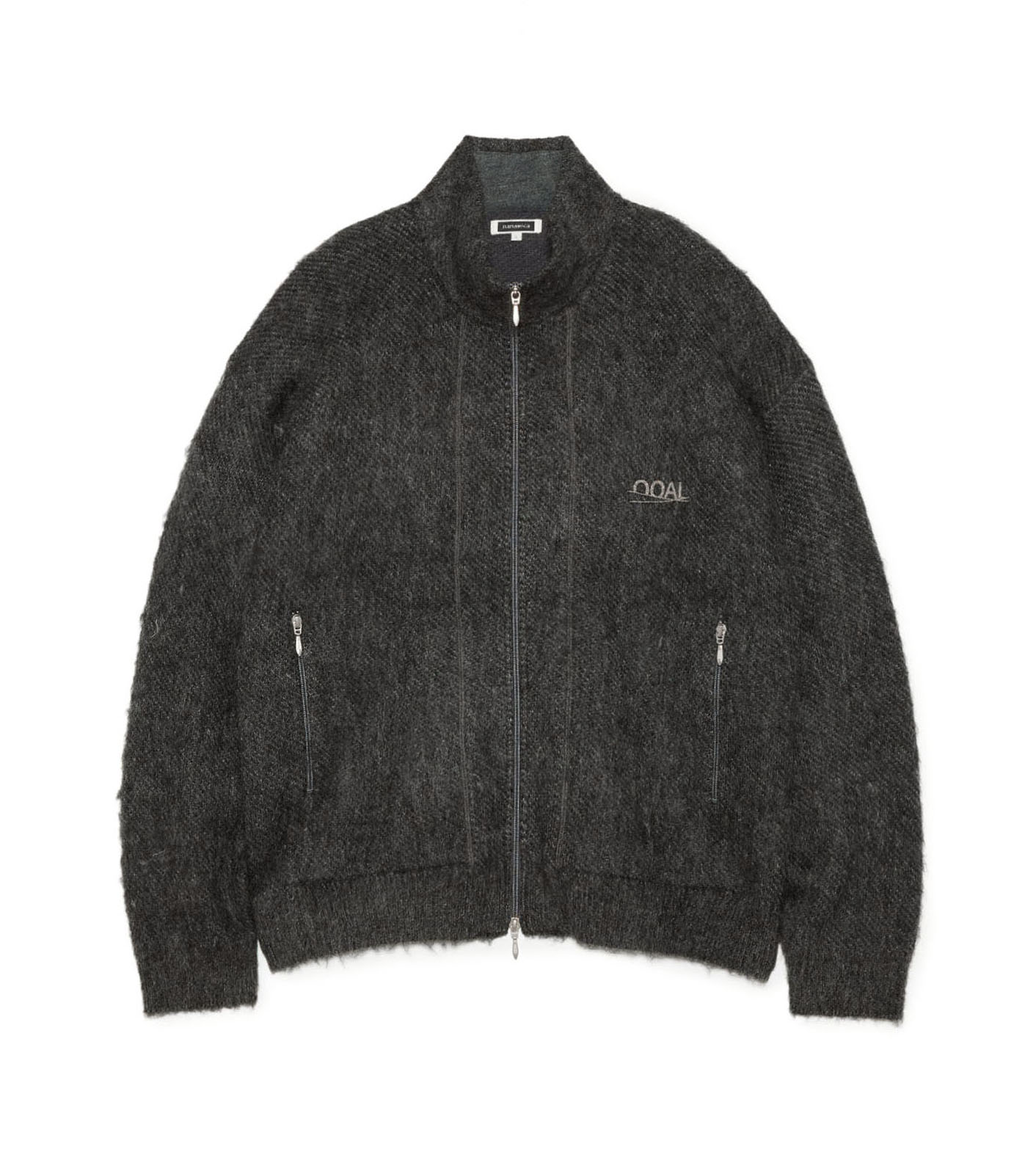 OOAL Zip Up Mohair Jacket