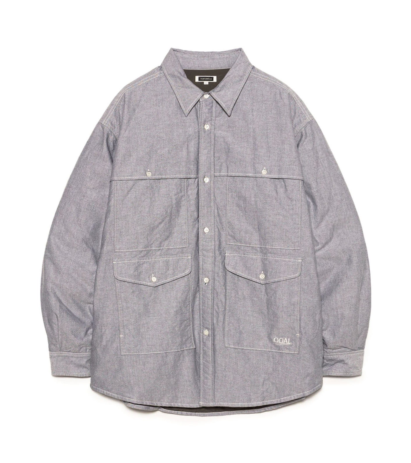OOAL Cotton Oxford Cruiser Shirt Jacket